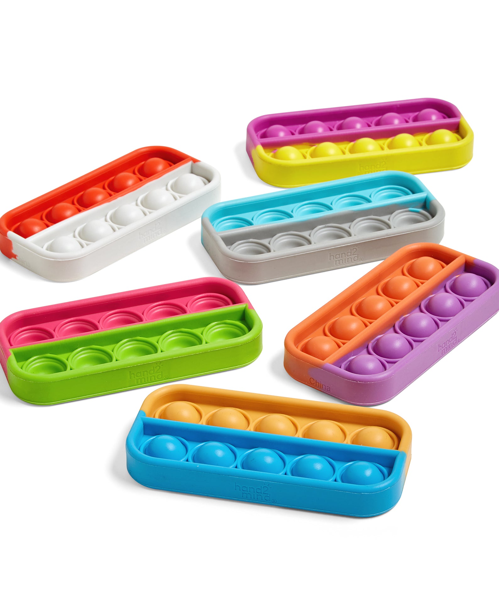 Learning Resources Ten-Frame Sensory Bubble Poppers, Set of 6, Maths Manipulatives & Fidget Toy, Counting, Addition & Subtraction, Ages 3+