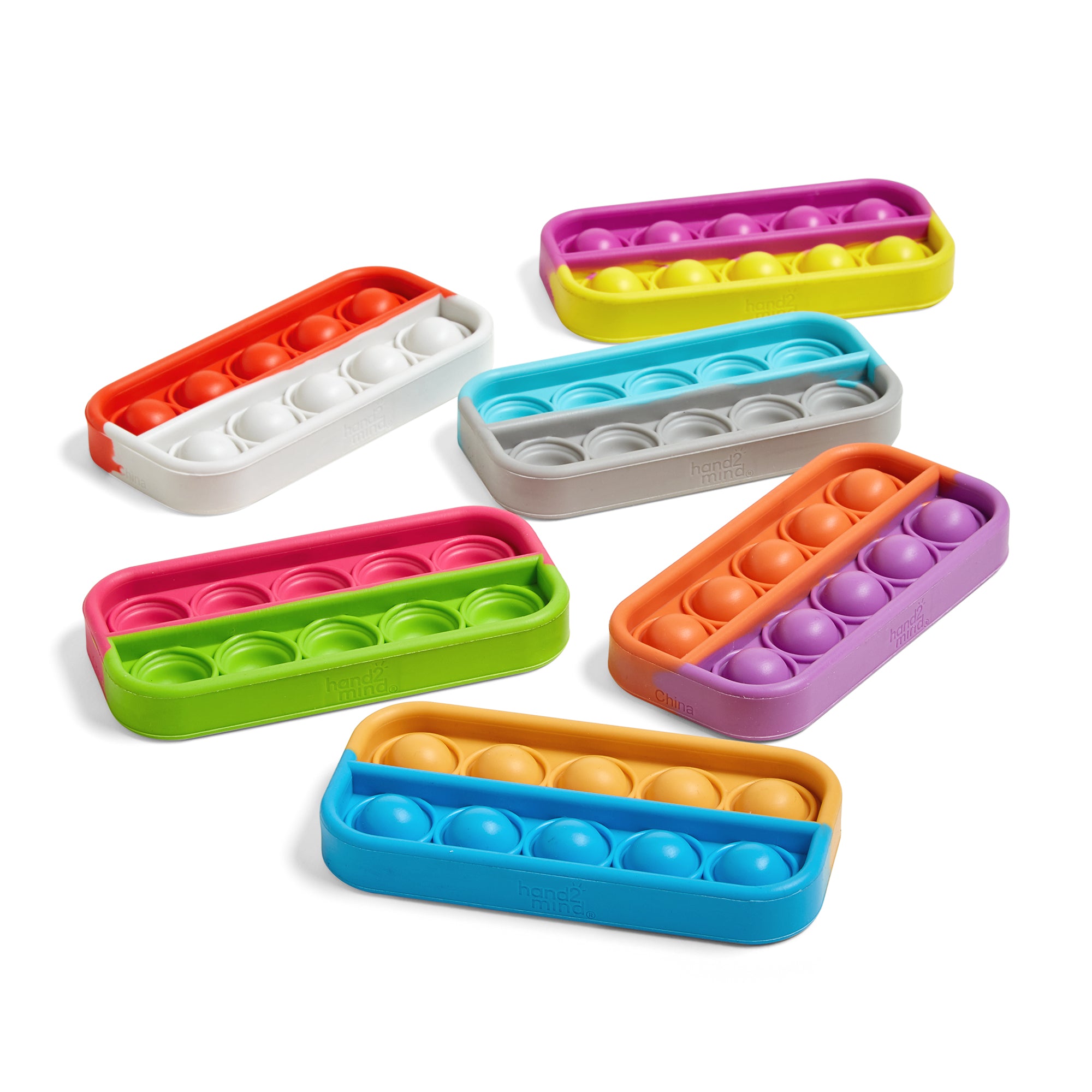 Learning Resources Ten-Frame Sensory Bubble Poppers, Set of 6, Maths Manipulatives & Fidget Toy, Counting, Addition & Subtraction, Ages 3+