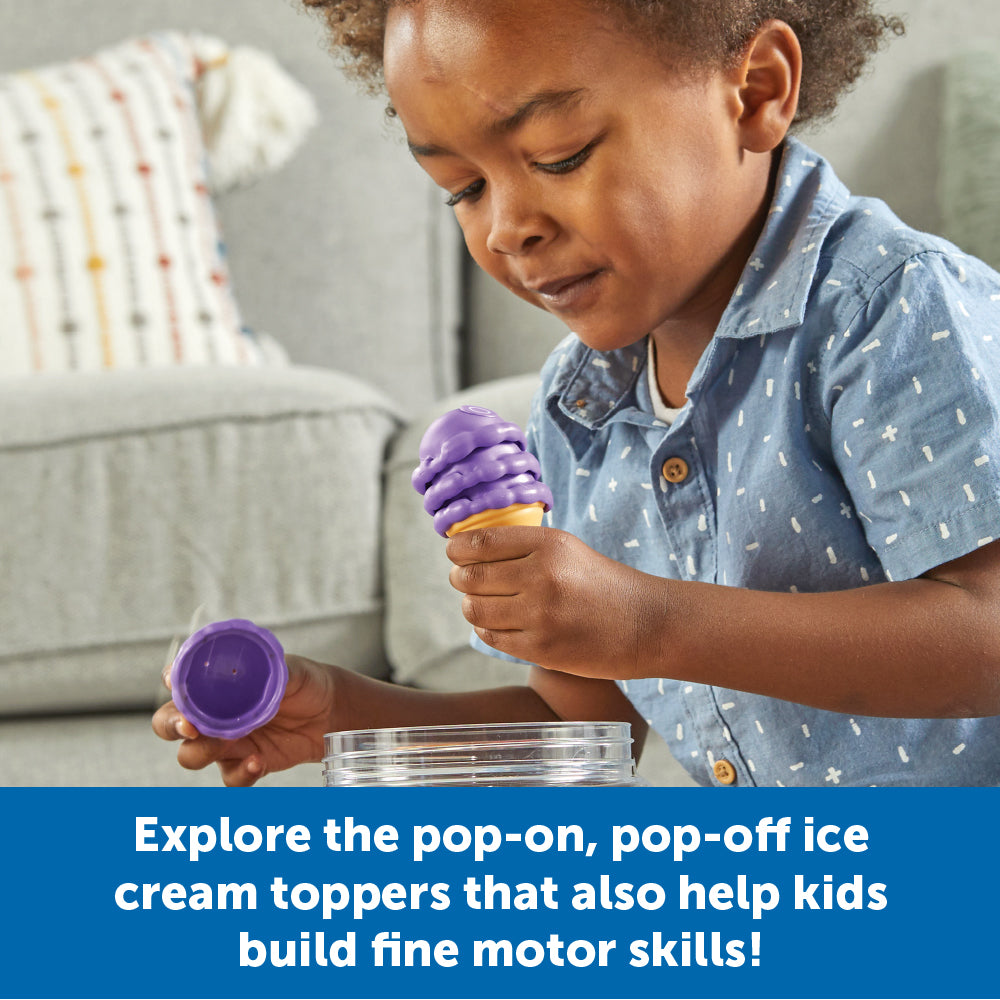 Learning Resources Educational Ice Cream Alphabet Toy Set for Preschool Kids, 26 Matching Pieces for ABC Learning and Imaginative Play