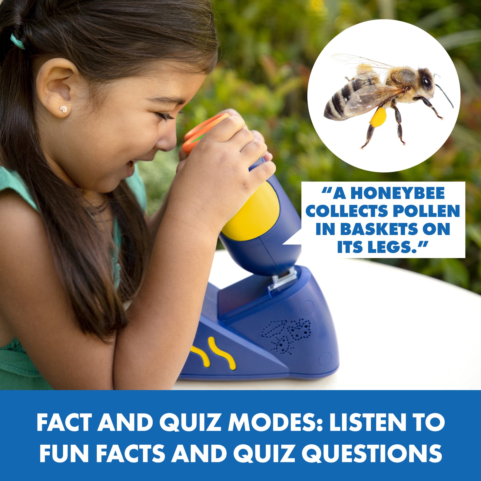 Learning Resources GeoSafari Talking Microscope, Child-Friendly Real Working Microscope with Bindi Irwins Voice, 20 Pre-Prepared Slides, Multilingual Audio, Ages 4+