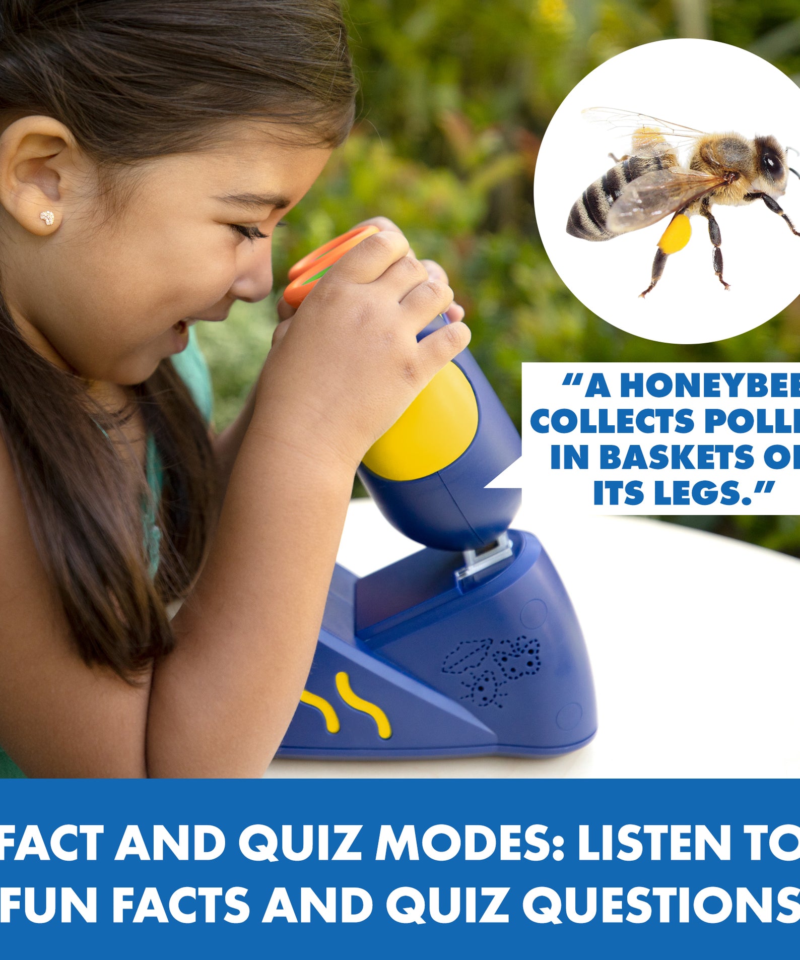 Learning Resources GeoSafari Talking Microscope, Child-Friendly Real Working Microscope with Bindi Irwins Voice, 20 Pre-Prepared Slides, Multilingual Audio, Ages 4+