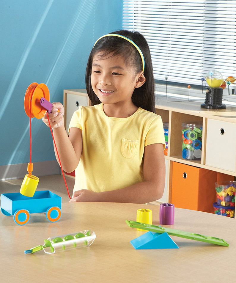 Learning Resources STEM Simple Machines Activity Set, Hands-On Engineering & Science Kit for Kids, Ages 5+
