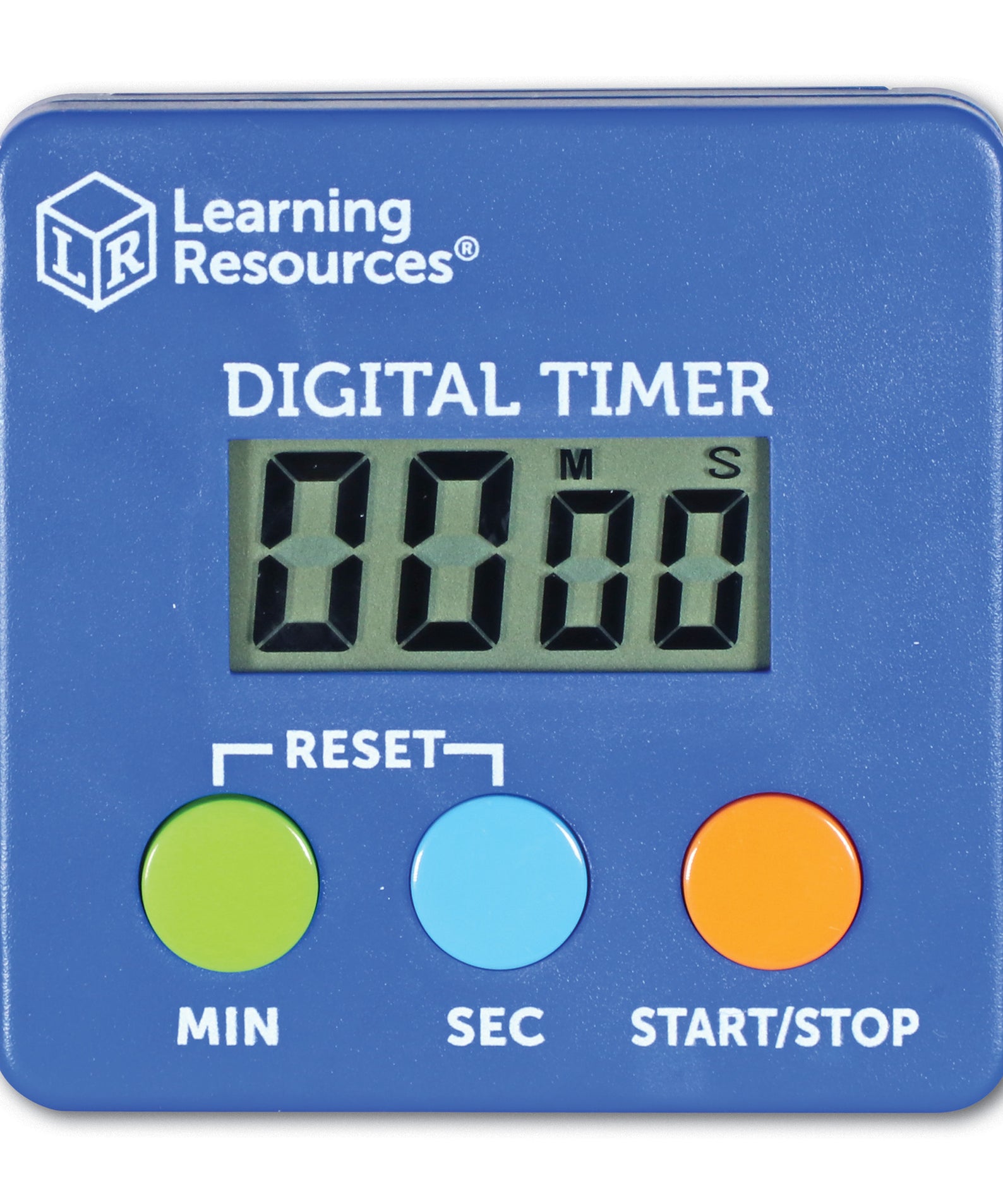 Learning Resources Digital Timer for Kids, Easy-to-Use Countdown and Count-Up Timer with Beeping Sound, Counts from 1 to 100 Minutes, Versatile Design with Clip, Stand, or Neck Strap, Includes AAA Battery, For Ages 5+