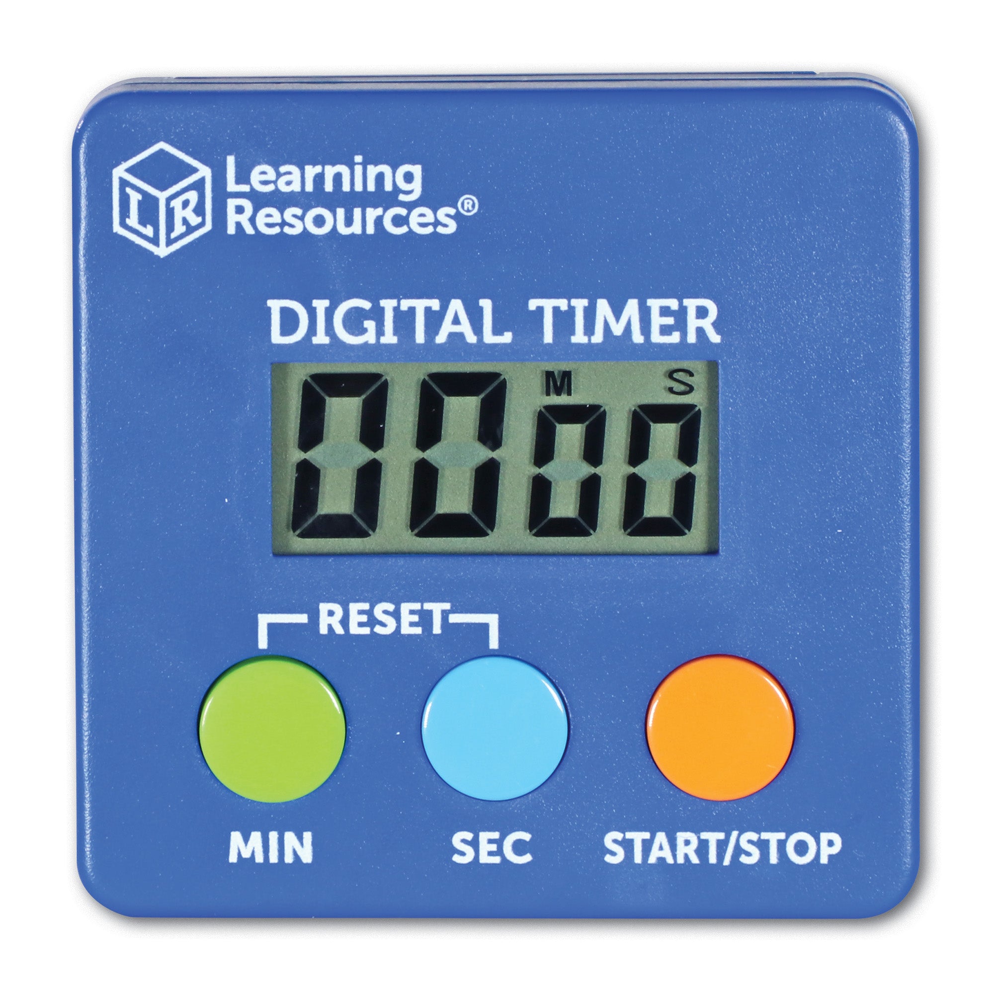 Learning Resources Digital Timer for Kids, Easy-to-Use Countdown and Count-Up Timer with Beeping Sound, Counts from 1 to 100 Minutes, Versatile Design with Clip, Stand, or Neck Strap, Includes AAA Battery, For Ages 5+