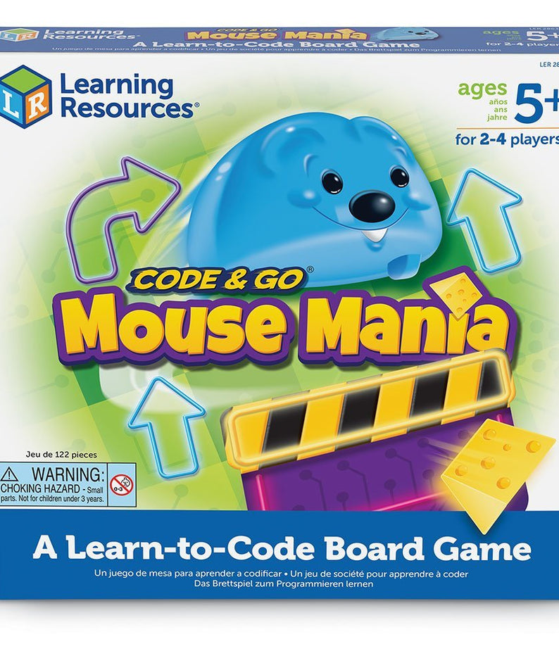 Learning Resources Code & Go Robot Mouse Mania Board Game, Early Introduction to Coding and STEM for Kids Aged 5+