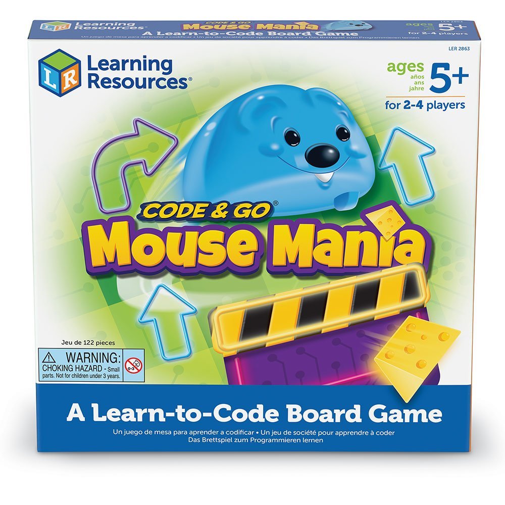 Learning Resources Code & Go Robot Mouse Mania Board Game, Early Introduction to Coding and STEM for Kids Aged 5+