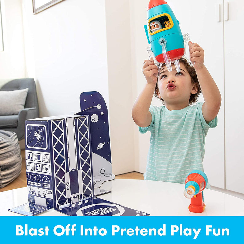 Learning Resources Design & Drill® Bolt Buddies® Rocket, Construction Toy with Kid-Safe Power Drill, Ages 3+