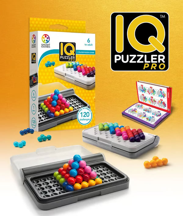 SmartGames IQ Puzzler Pro XXL, Fun IQ Brain Teaser Puzzle, Cognitive Development STEM Toy with 188+ Challenges, Travel Friendly Tabletop Educational Matching Puzzle Game, Suitable for Kids Above 6+