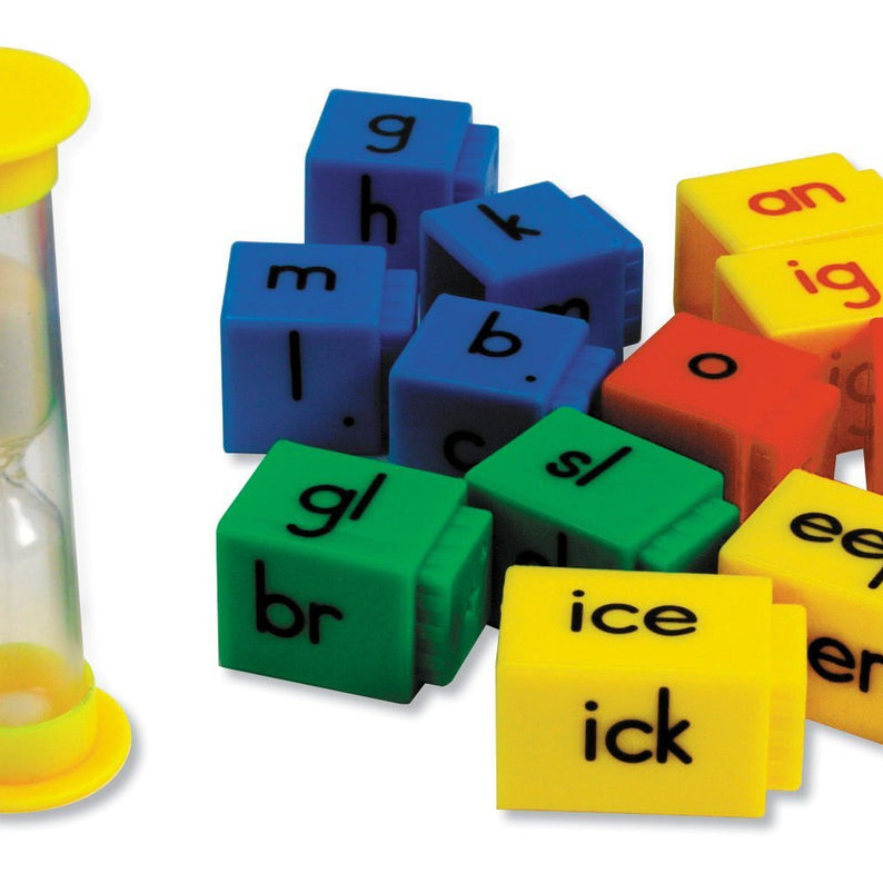Learning Resources Word for Word Phonics Game, Fast-Paced Spelling Game for 2-4 Players, Includes Word Families, Letter Endings, and Blends