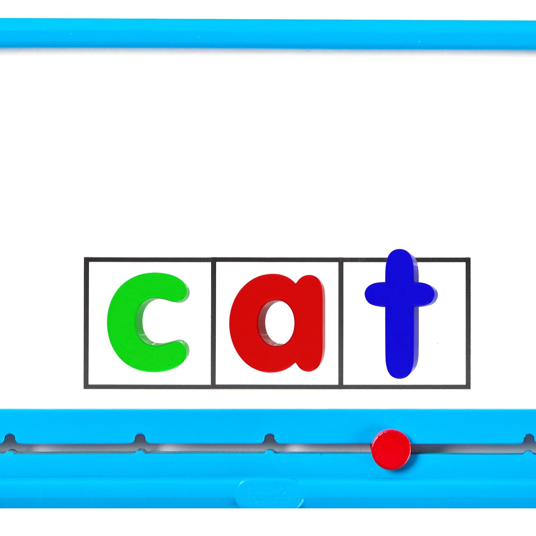 Learning Resources Elkonin Box Magnetic Dry-Erase Board Set, Phonics and Reading Skills Practice, 8 Boards with Built-In Slider, Includes Activity Guide, Ages 3+