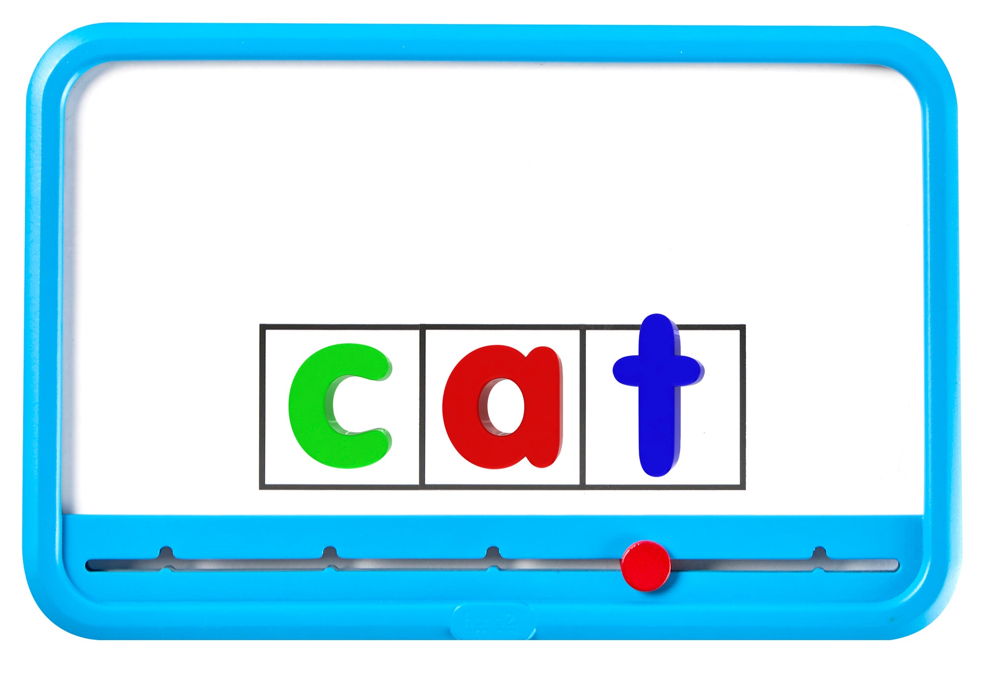 Learning Resources Elkonin Box Magnetic Dry-Erase Board Set, Phonics and Reading Skills Practice, 8 Boards with Built-In Slider, Includes Activity Guide, Ages 3+