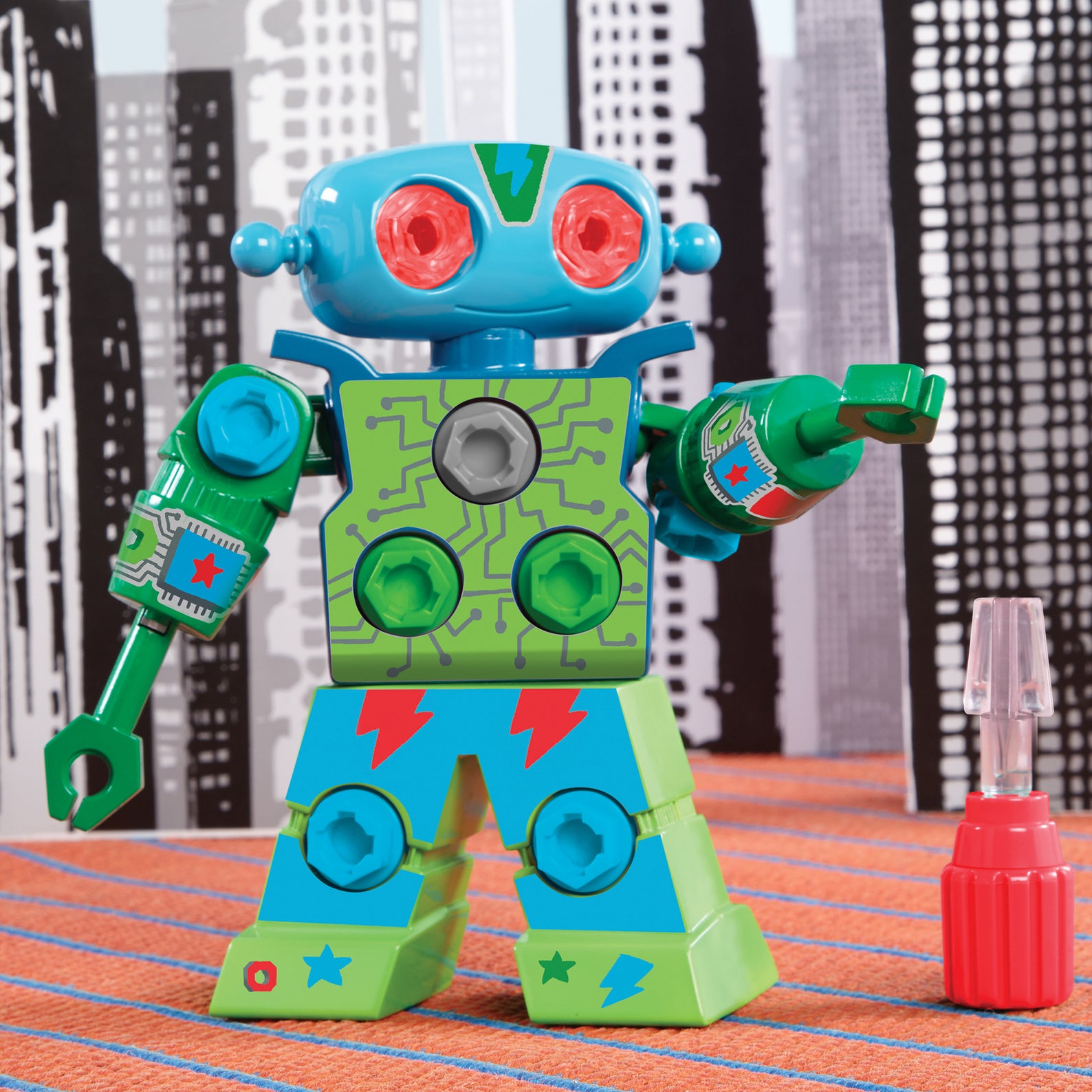 Learning Resources Design & Drill Robot, Construction Toy for Kids