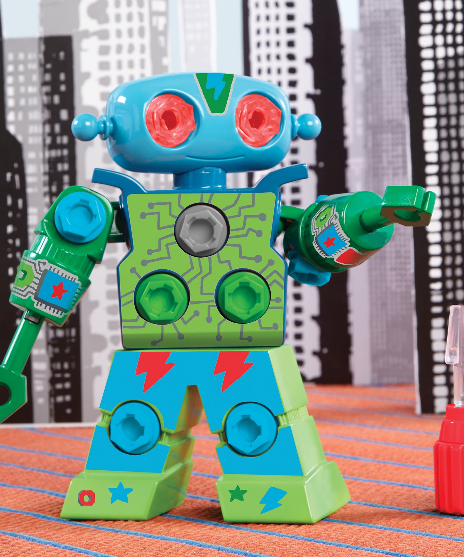 Learning Resources Design & Drill Robot, Construction Toy for Kids