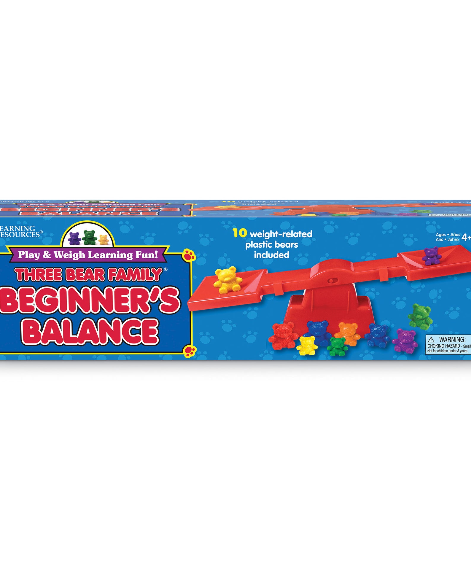 Learning Resources Three Bear Family Beginners Balance, Classroom Math Balance with 10 Counters, Teaches Mass & Measurement, Easy to Use, Multilingual Guide, Ages 3+