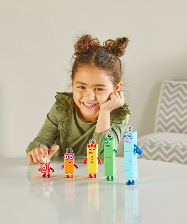 Learning Resources Numberblocks Friends One to Five, Collectible Figures with Posable Arms, Officially Licensed Learning Resources Set