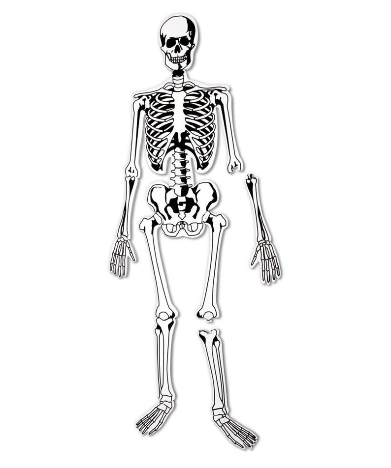 Learning Resources Skeleton Foam Floor Puzzle, 122cm Tall Human Body Learning Toy for Kids, 15 Soft Foam Pieces with Bone Names on Reverse, Educational Anatomy Puzzle for Early Learners