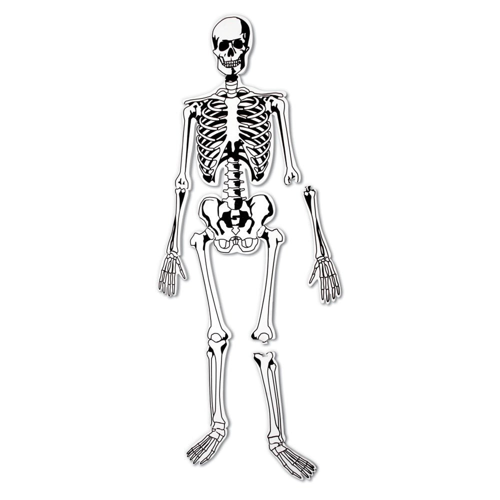 Learning Resources Skeleton Foam Floor Puzzle, 122cm Tall Human Body Learning Toy for Kids, 15 Soft Foam Pieces with Bone Names on Reverse, Educational Anatomy Puzzle for Early Learners