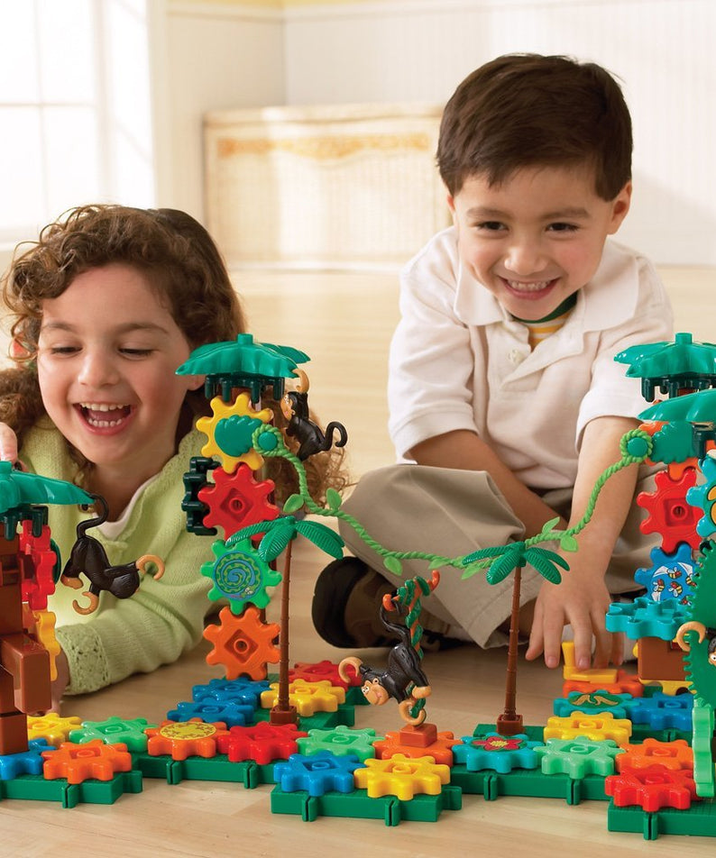 Learning Resources Gears! Gears! Gears! Movin Monkeys Building Set, Jungle-Themed Creative Play