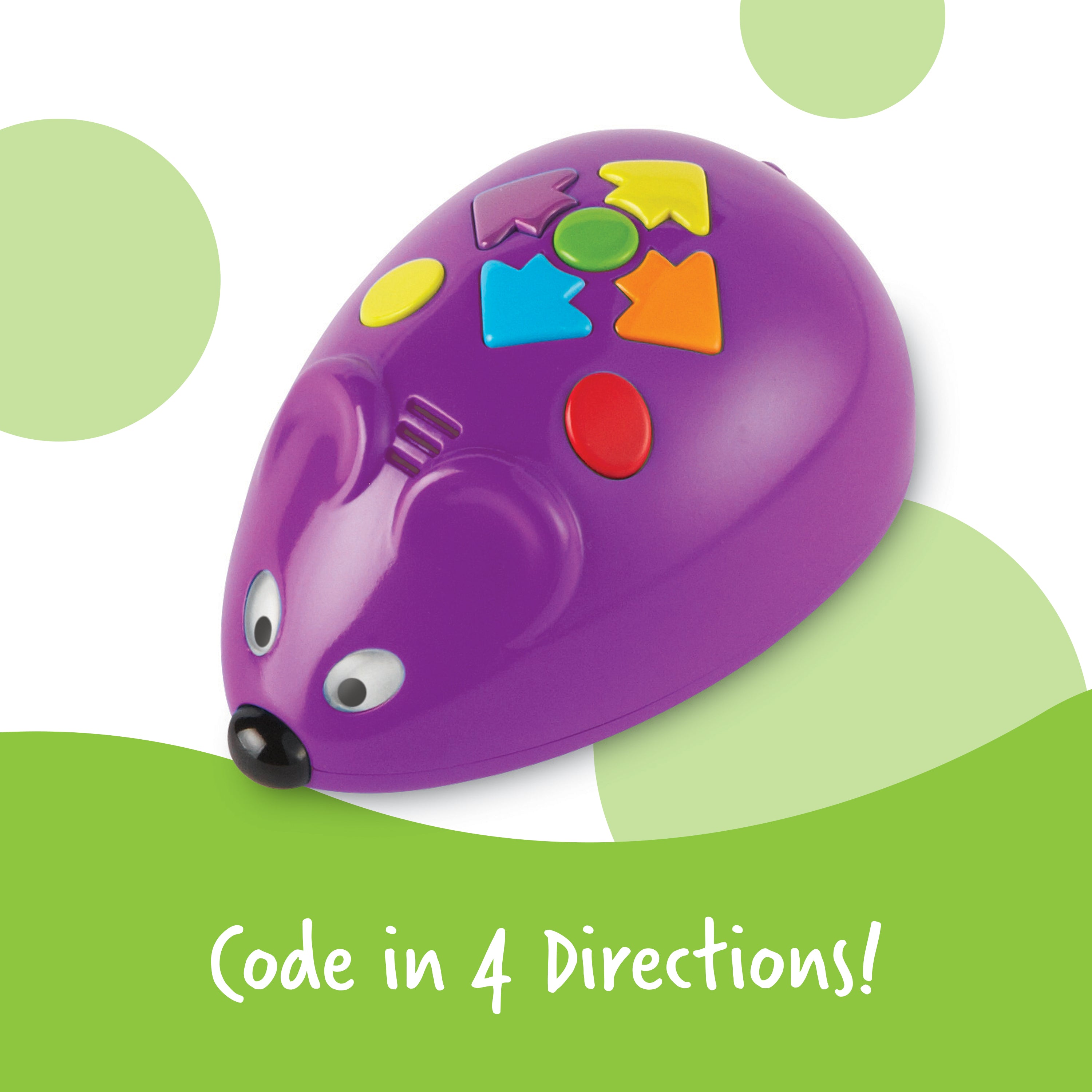 Learning Resources Code & Go Robot Mouse, Early STEM Coding Set for Kids Ages 4+, Hands-On Learning with Jack the Robot Mouse