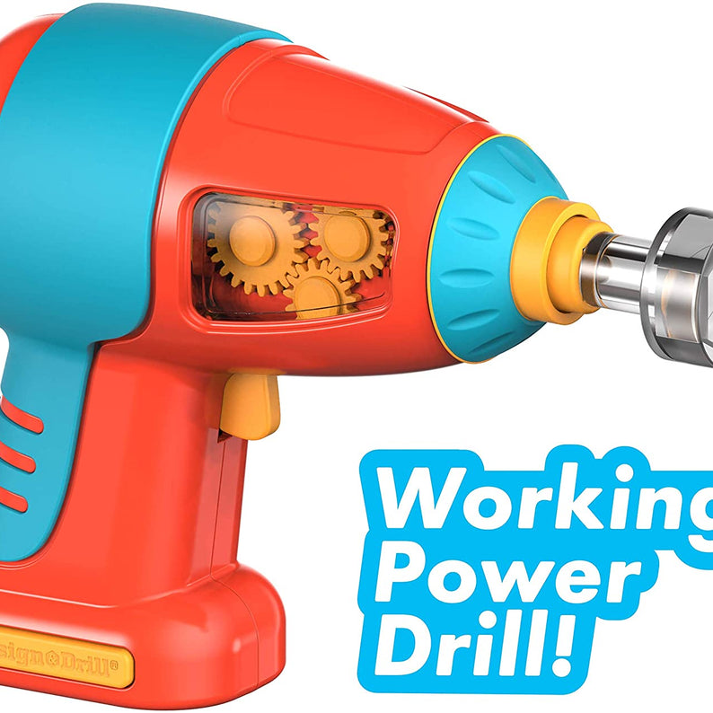 Learning Resources Design and Drill Bolt Buddies Race Car, STEM Construction Toy with Kid-Friendly Power Drill and Figures, Ages 3 Plus