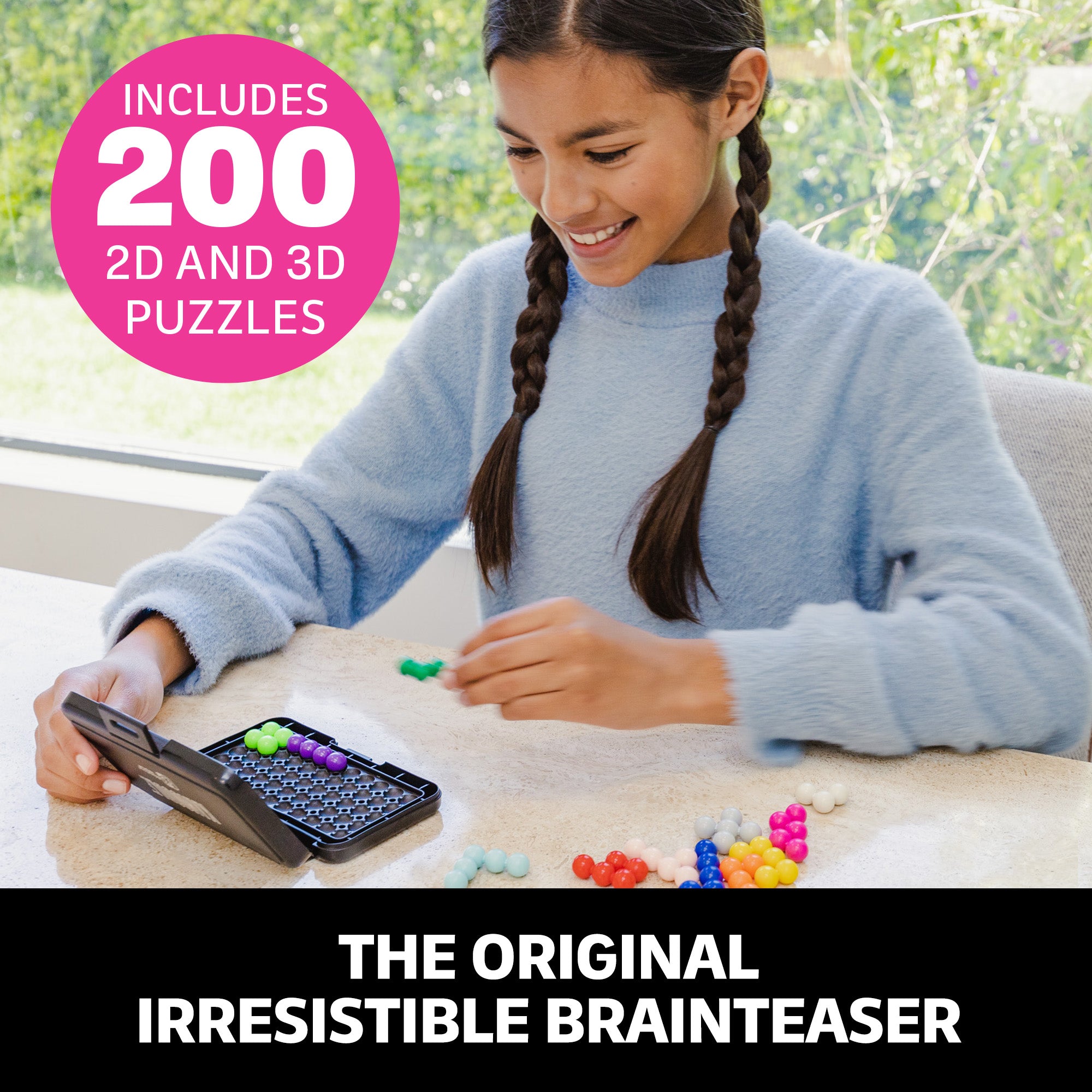 Learning Resources Kanoodle Brain Teaser Puzzle Game, 200 Logic Challenges for Kids and Adults, 2D and 3D Solo Game with Puzzle Pieces, Booklet, and Case, STEM Toy for Ages 7+