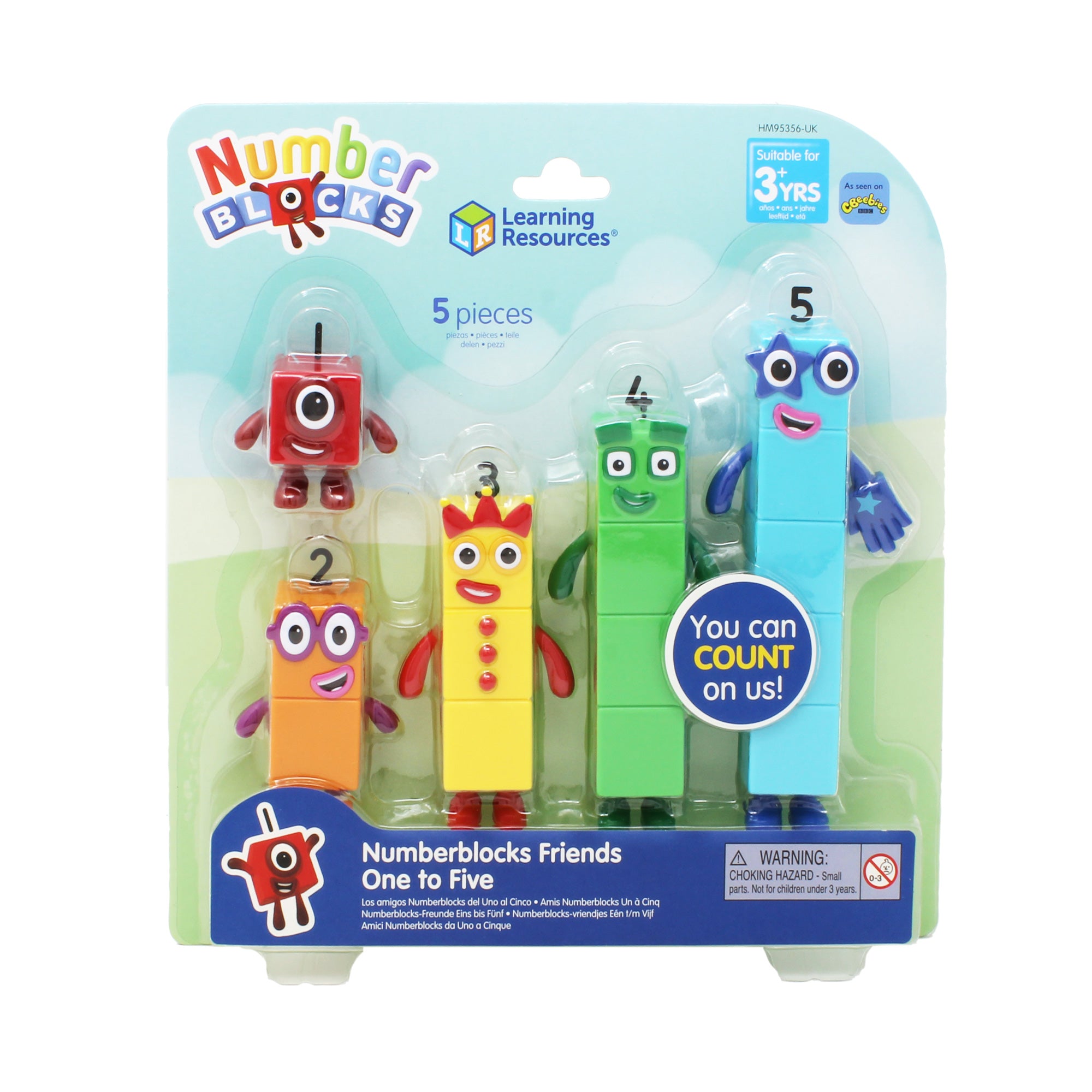 Learning Resources Numberblocks Friends One to Five, Collectible Figures with Posable Arms, Officially Licensed Learning Resources Set