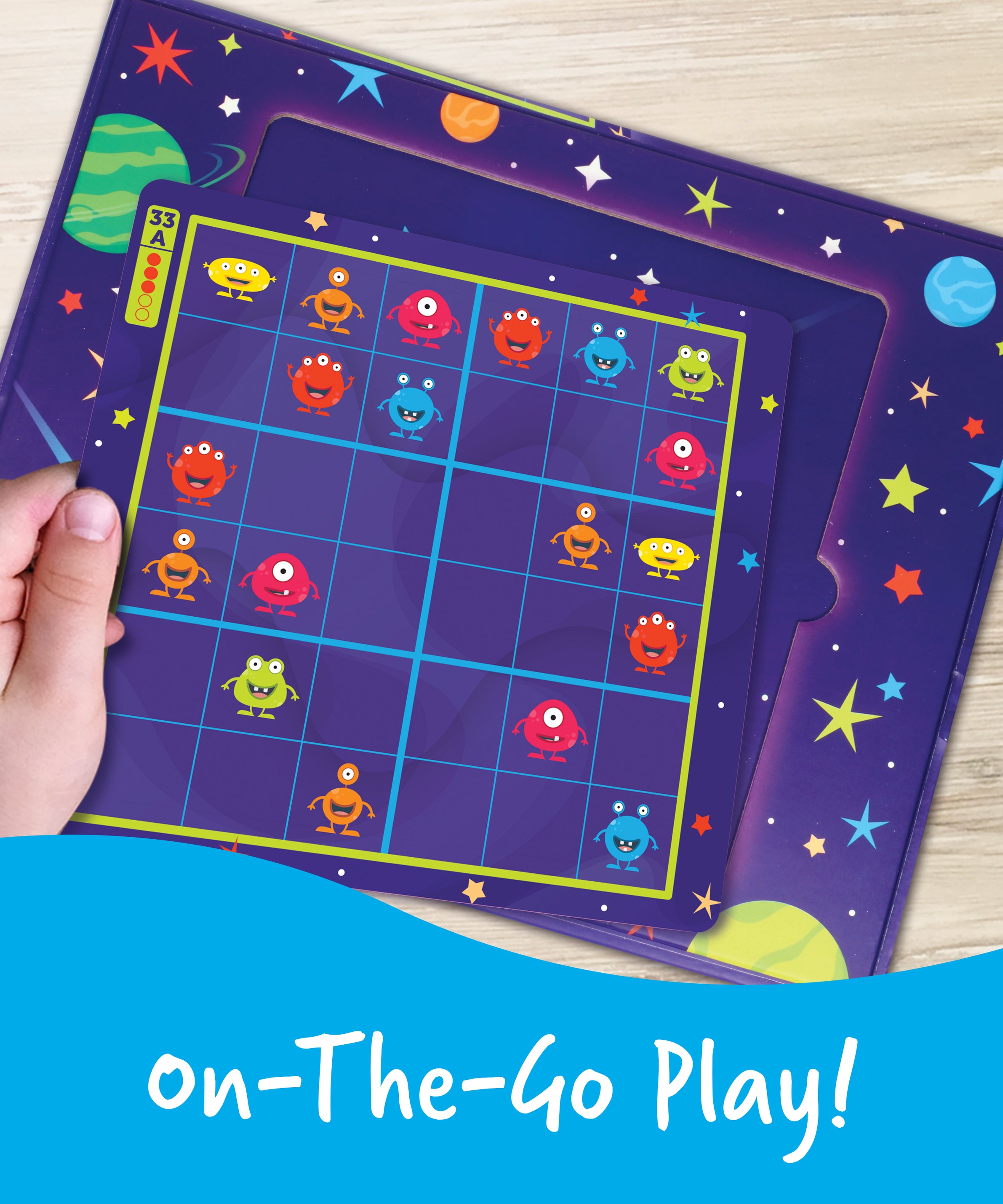 Learning Resources Magnetic Space Sudoku, 72 Puzzles, Magnetic Board and Pieces, Logic and Critical Thinking Game, Ages 4+, Travel-Friendly