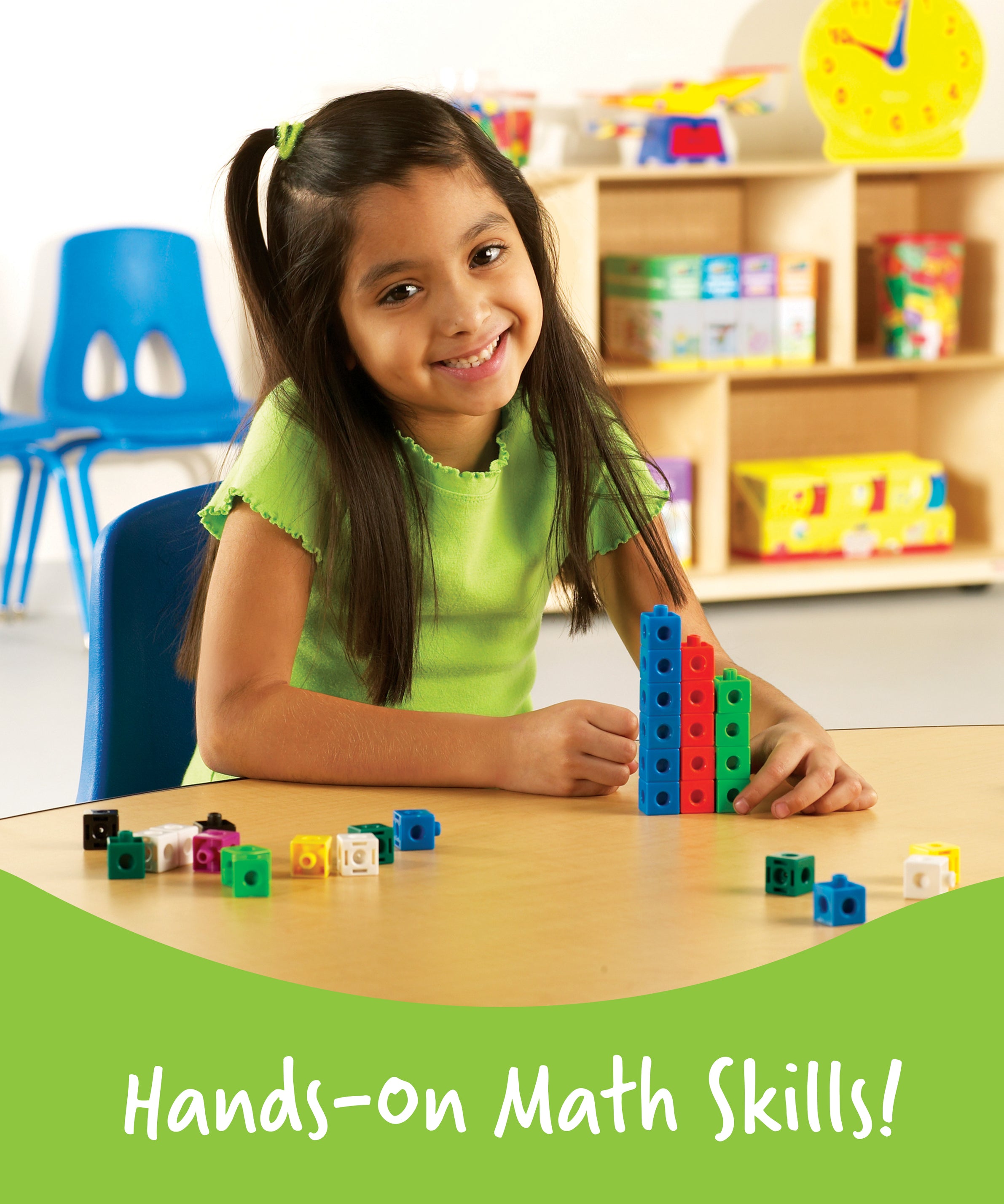 Learning Resources Snap Cubes, Set of 100, Ages 5+, Hands-On Math Learning & Counting