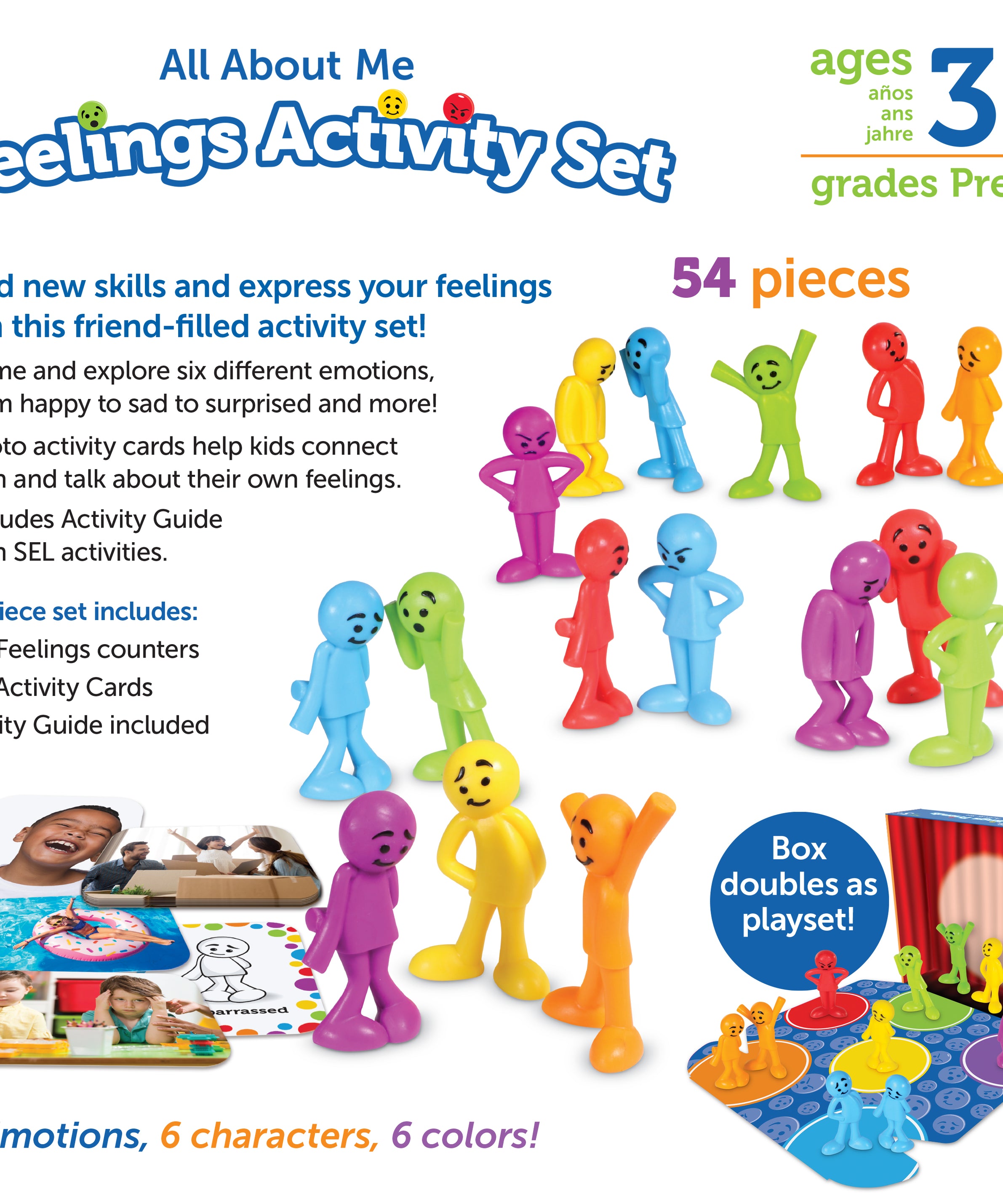 Learning Resources All About Me Feelings Activity Set, Social-Emotional Learning (SEL) Game for Kids, Ages 3+