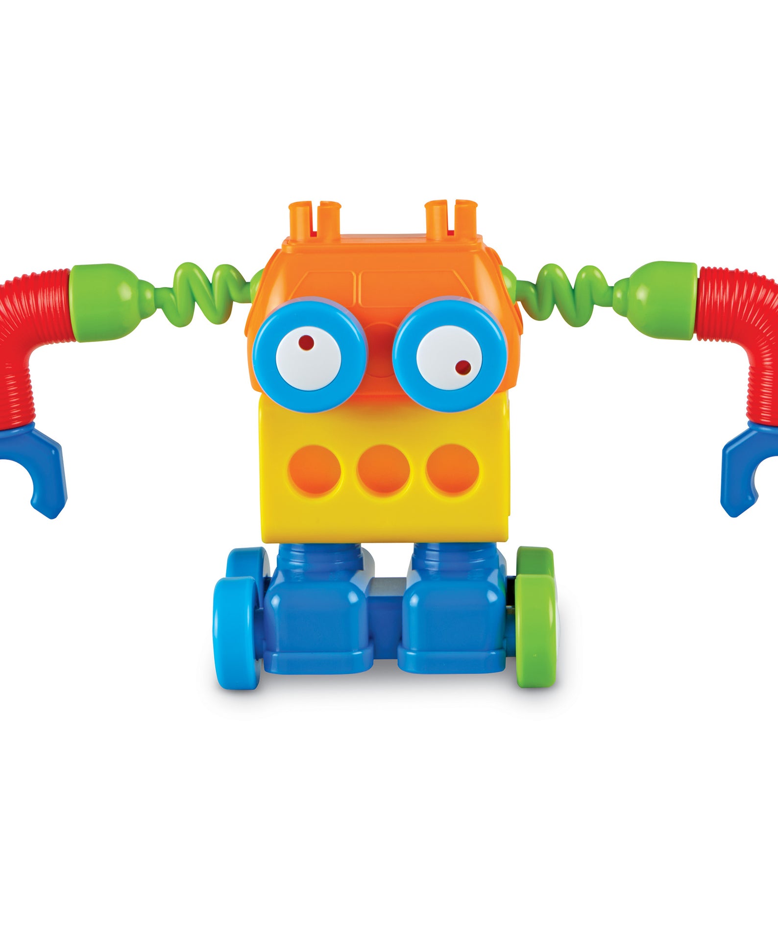 Learning Resources 1-2-3 Build It! Robot Factory, STEM Building Toy for Kids, Mix-and-Match Robot Pieces, Ages 2+