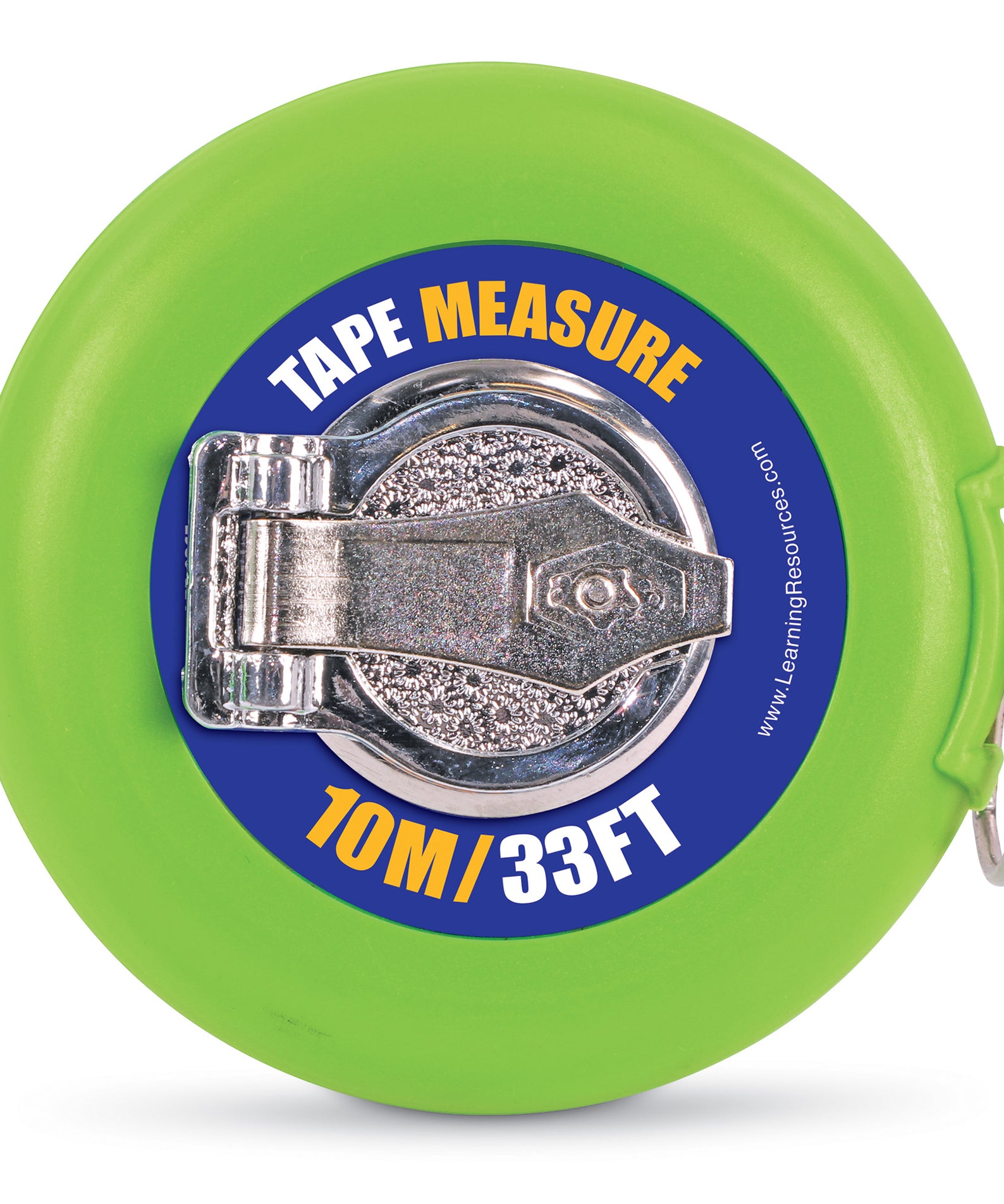 Learning Resources Tape Measure, 10m/33ft, Double-Sided Wind-Up Measuring Tape with Metric & Imperial Units, Ages 6+