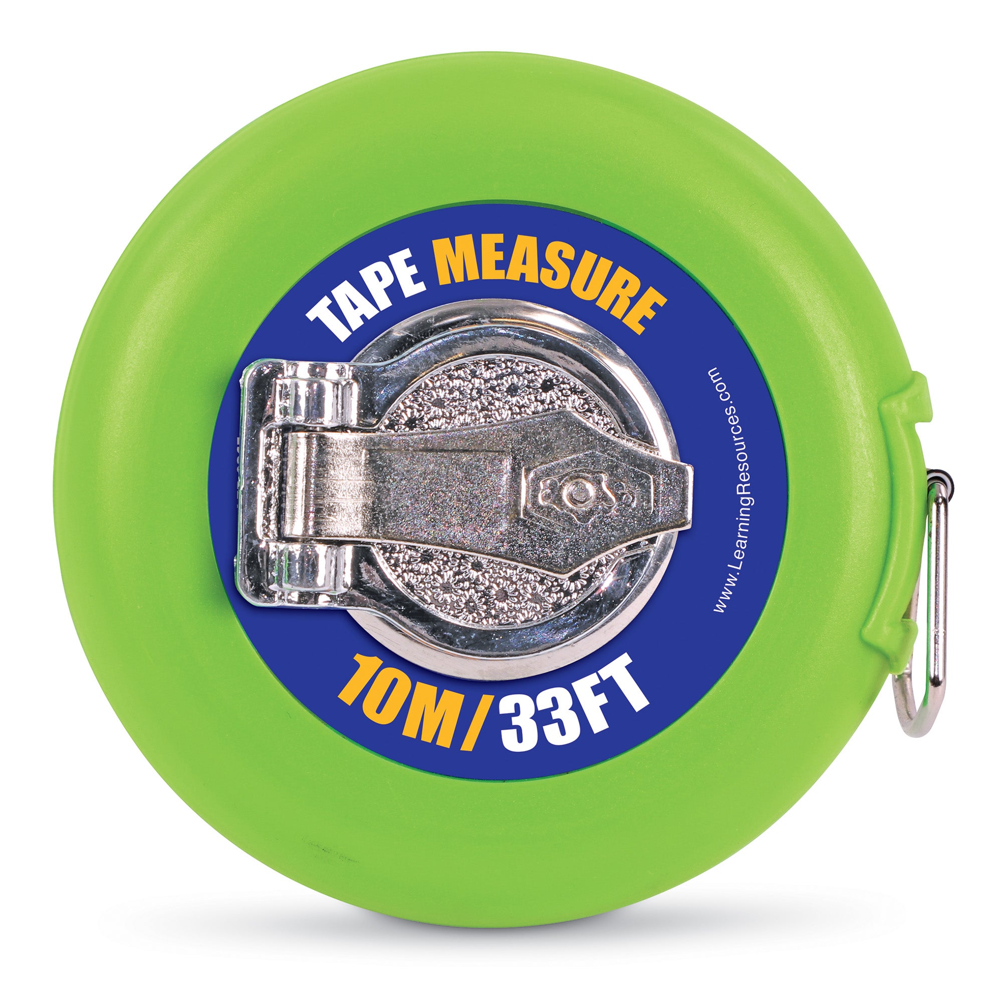 Learning Resources Tape Measure, 10m/33ft, Double-Sided Wind-Up Measuring Tape with Metric & Imperial Units, Ages 6+