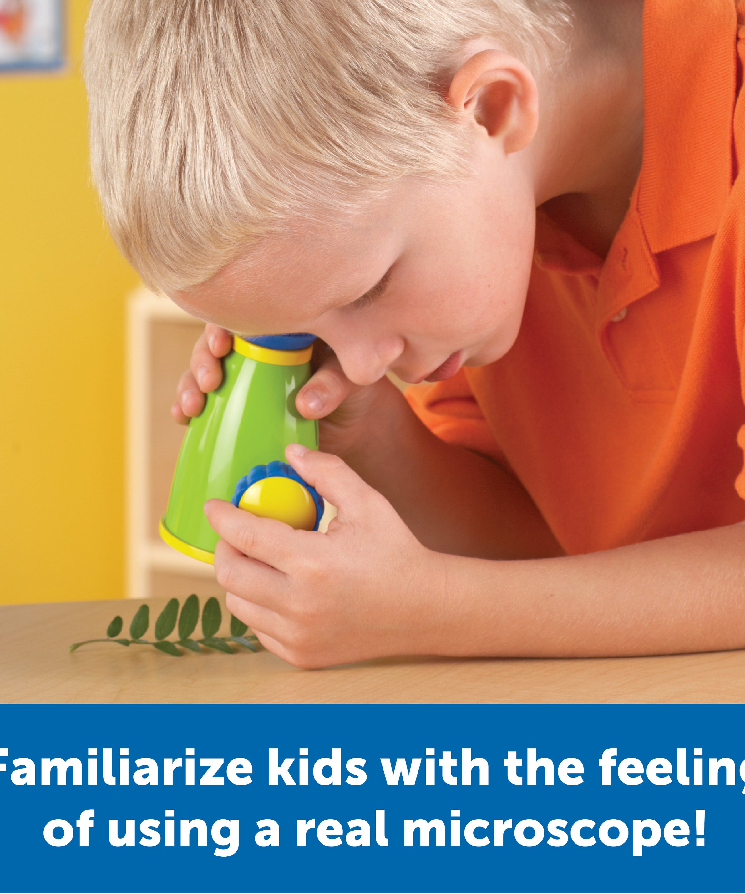 Learning Resources Primary Science ViewScope, Real-Working Microscope for Kids, 20x Magnification, Detachable Viewer, Soft Eyepiece for Comfort, Includes Clear Plastic Case for Specimens, Ages 3+