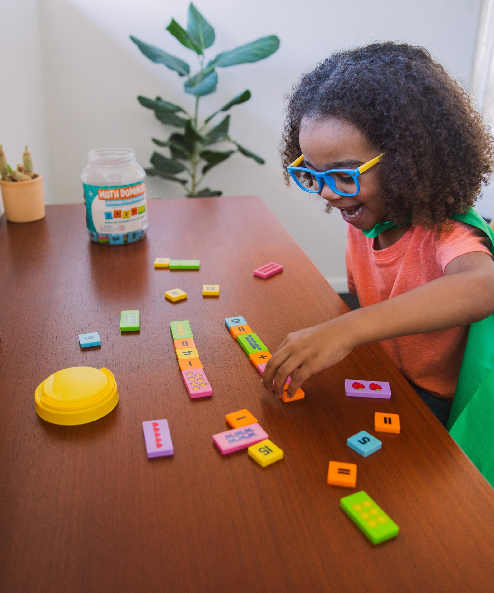 Learning Resources Math Dominoes, Addition and Subtraction Set for Kids, 100 Colourful Dominoes for Counting, Number Recognition, and Early Maths, Ages 3+
