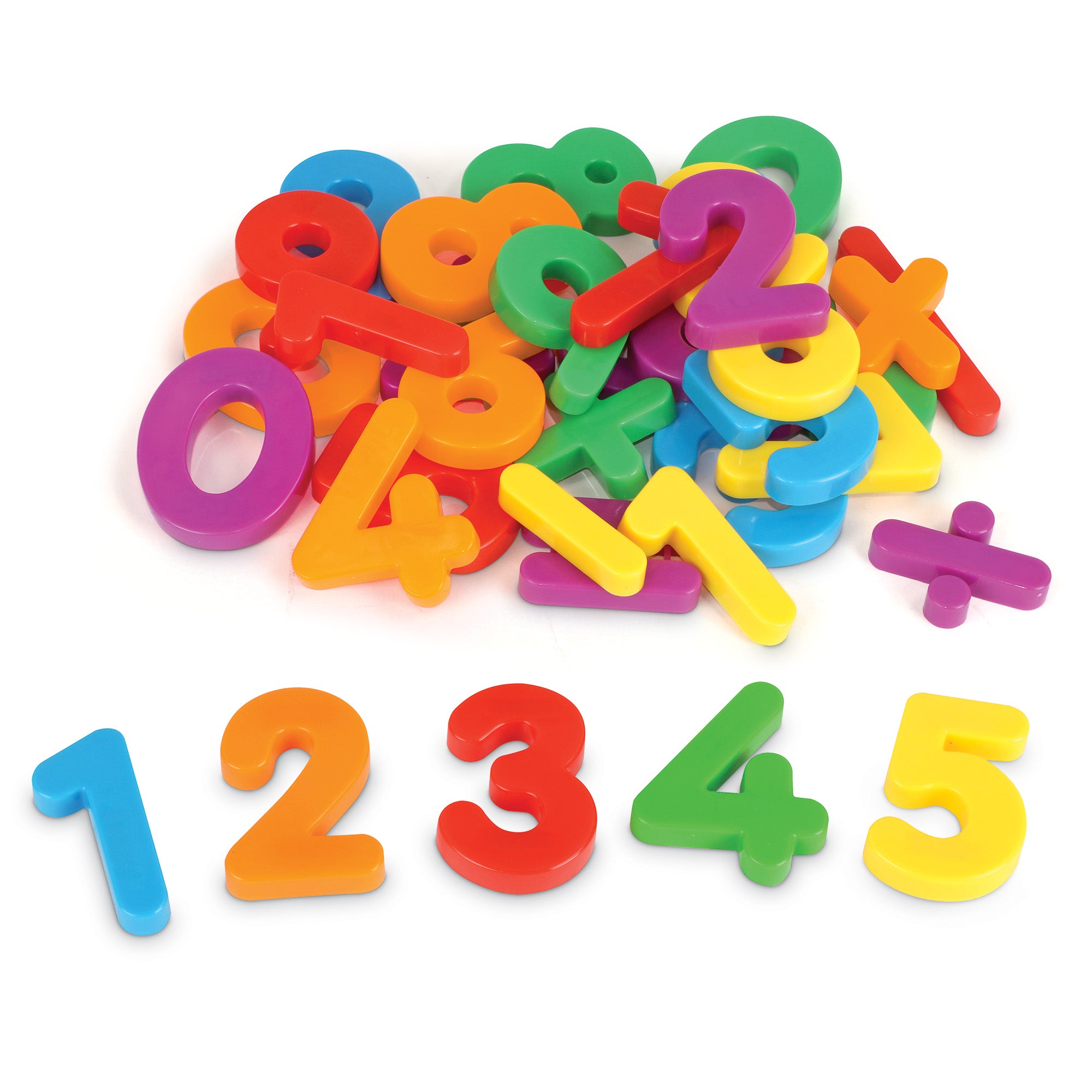 Learning Resources Jumbo Magnetic Numbers & Operations, 36-Piece Set for Early Maths Skills, Large, Easy-to-Handle Number & Symbol Magnets, Ideal for Whiteboards & Fridges, Ages 3+