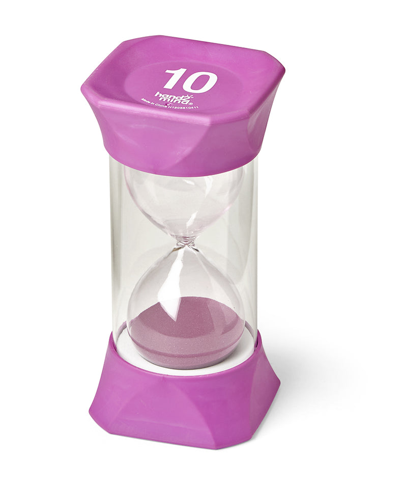 Learning Resources Jumbo Sand Timer Bundle, Colourful Hourglass Timers for Kids to Learn Time Management, 1, 2, 5, and 10 Minute Timers, Ages 3+