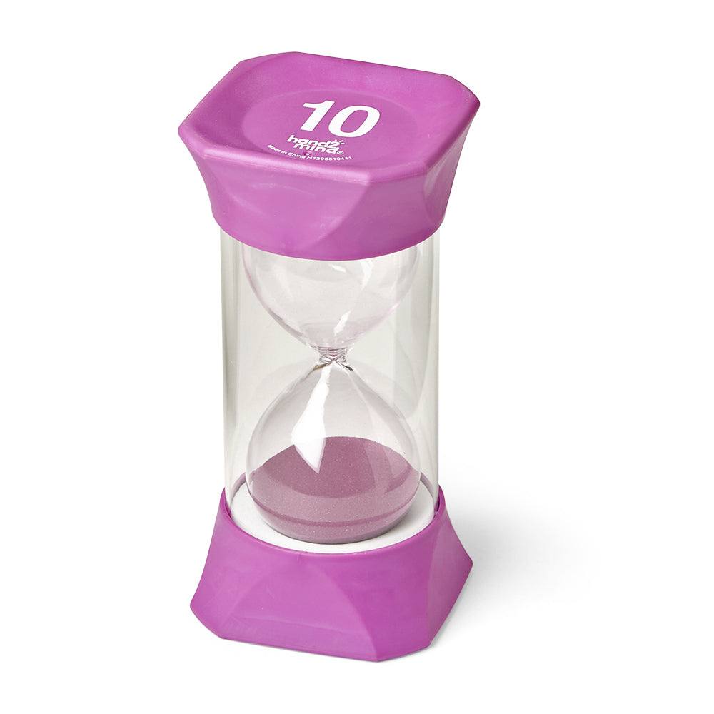 Learning Resources Jumbo Sand Timer Bundle, Colourful Hourglass Timers for Kids to Learn Time Management, 1, 2, 5, and 10 Minute Timers, Ages 3+