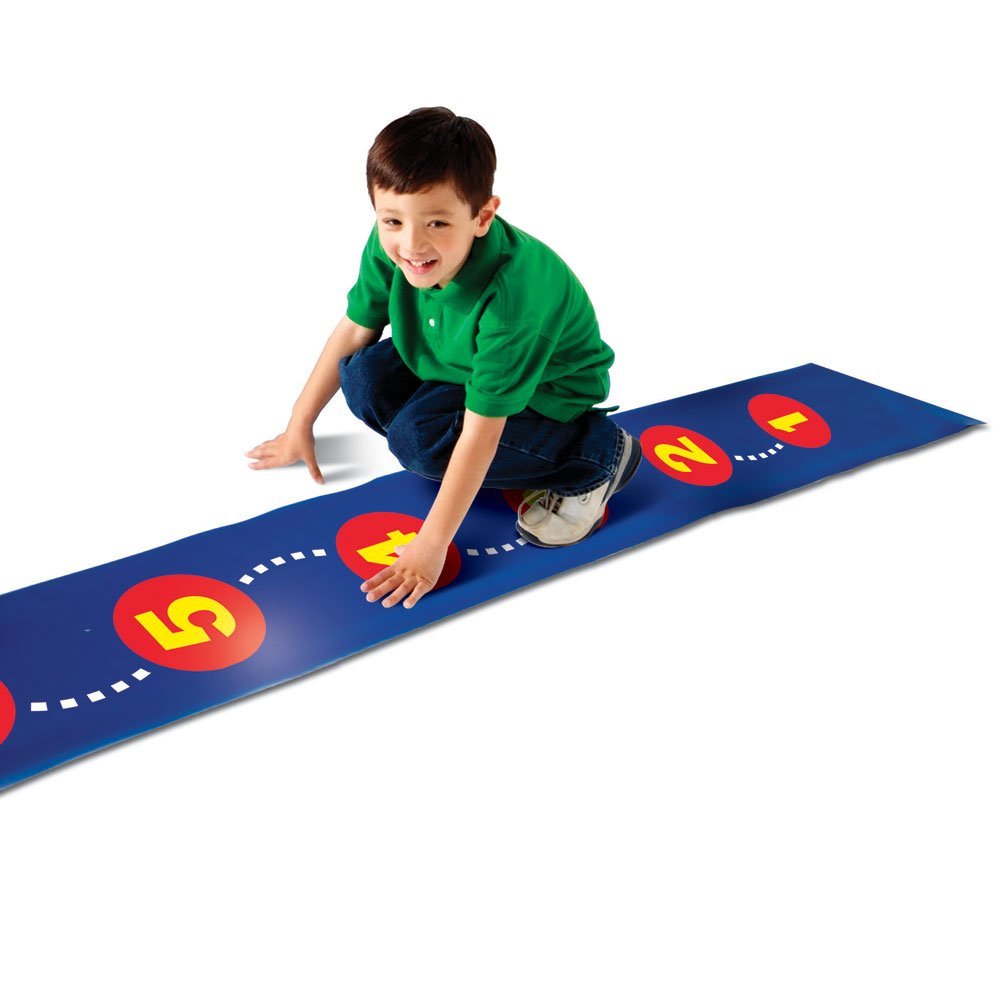 Learning Resources Step-By-Step 1-20 Number Line, Wipe-Clean Floor Mat for Active Maths Play, 3.5m Long, Ages 3+