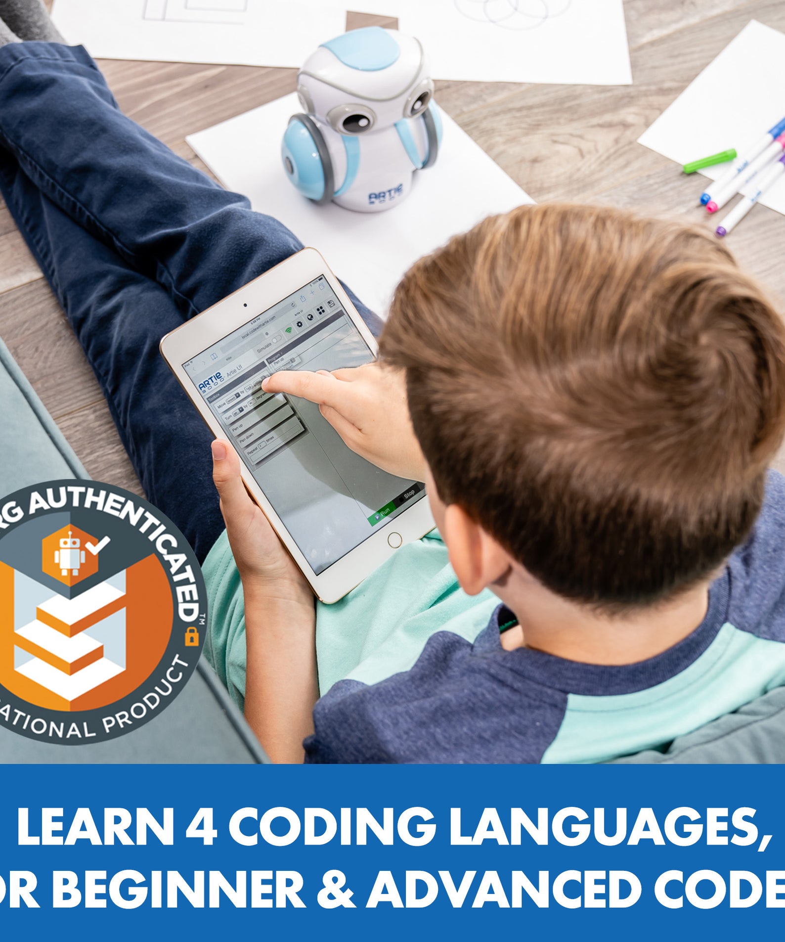 Learning Resources Artie 3000 The Coding Robot, Creative Coding for Kids with Draw & Design Capabilities (Tablet/Computer Required)