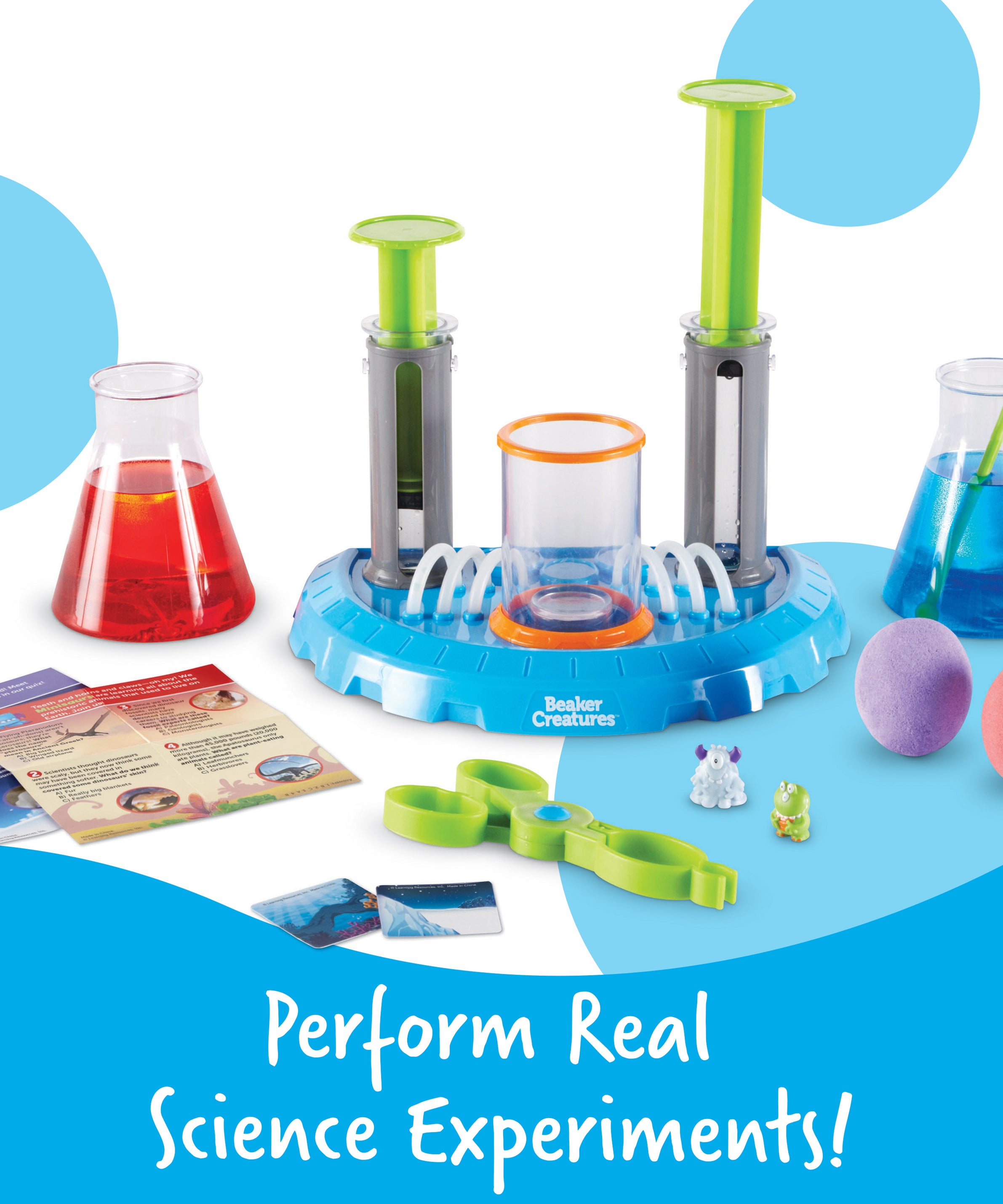 Learning Resources Beaker Creatures Liquid Reactor Super Lab Set, Scientific Exploration and Collectible Surprise Creatures, Ages 5+