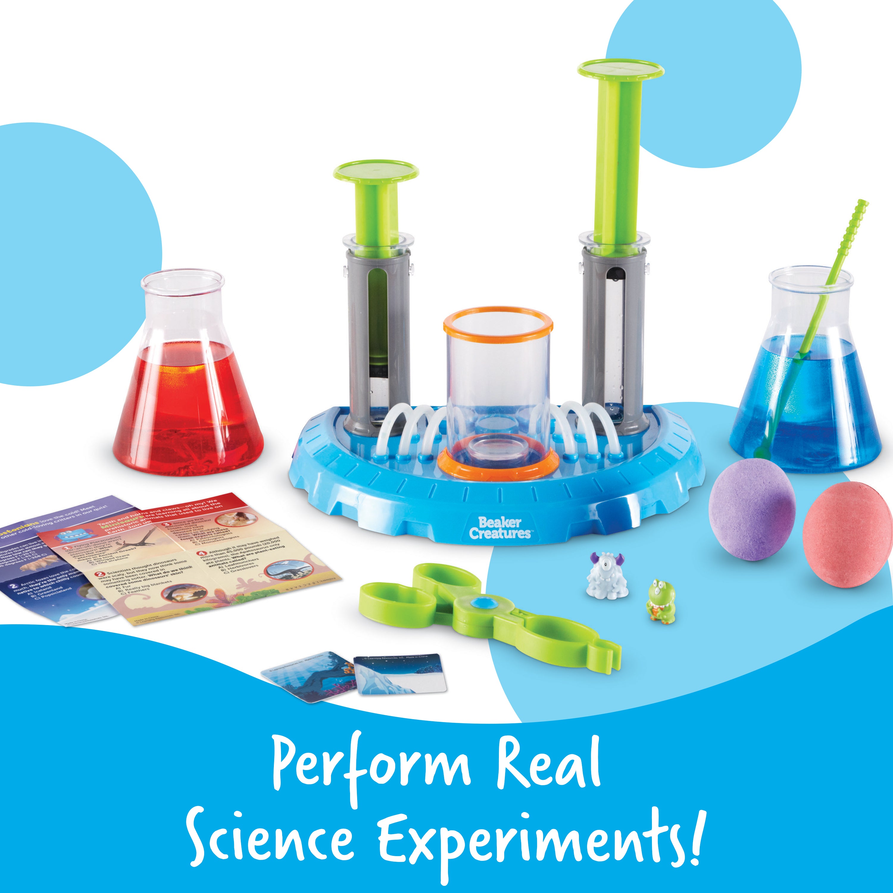 Learning Resources Beaker Creatures Liquid Reactor Super Lab Set, Scientific Exploration and Collectible Surprise Creatures, Ages 5+