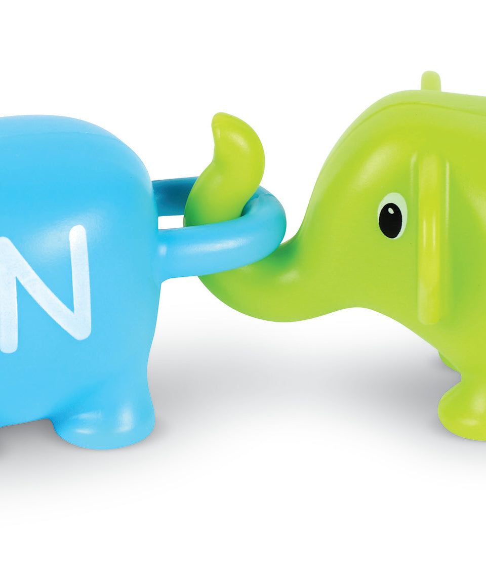 Learning Resources Snap-n-Learn ABC Elephants, 26-Piece Alphabet Learning Toy Set for Letter Matching and Fine Motor Skills, Ages 2 Plus