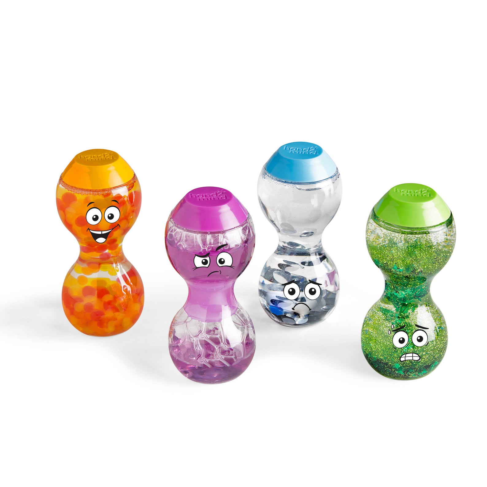 Learning Resources Express Your Feelings Sensory Bottles, Excited Impatient Lonely Nervous, Ages 3+, Emotions Toys for Children, Sensory Play, Fidget Toys, Social and Emotional Learning