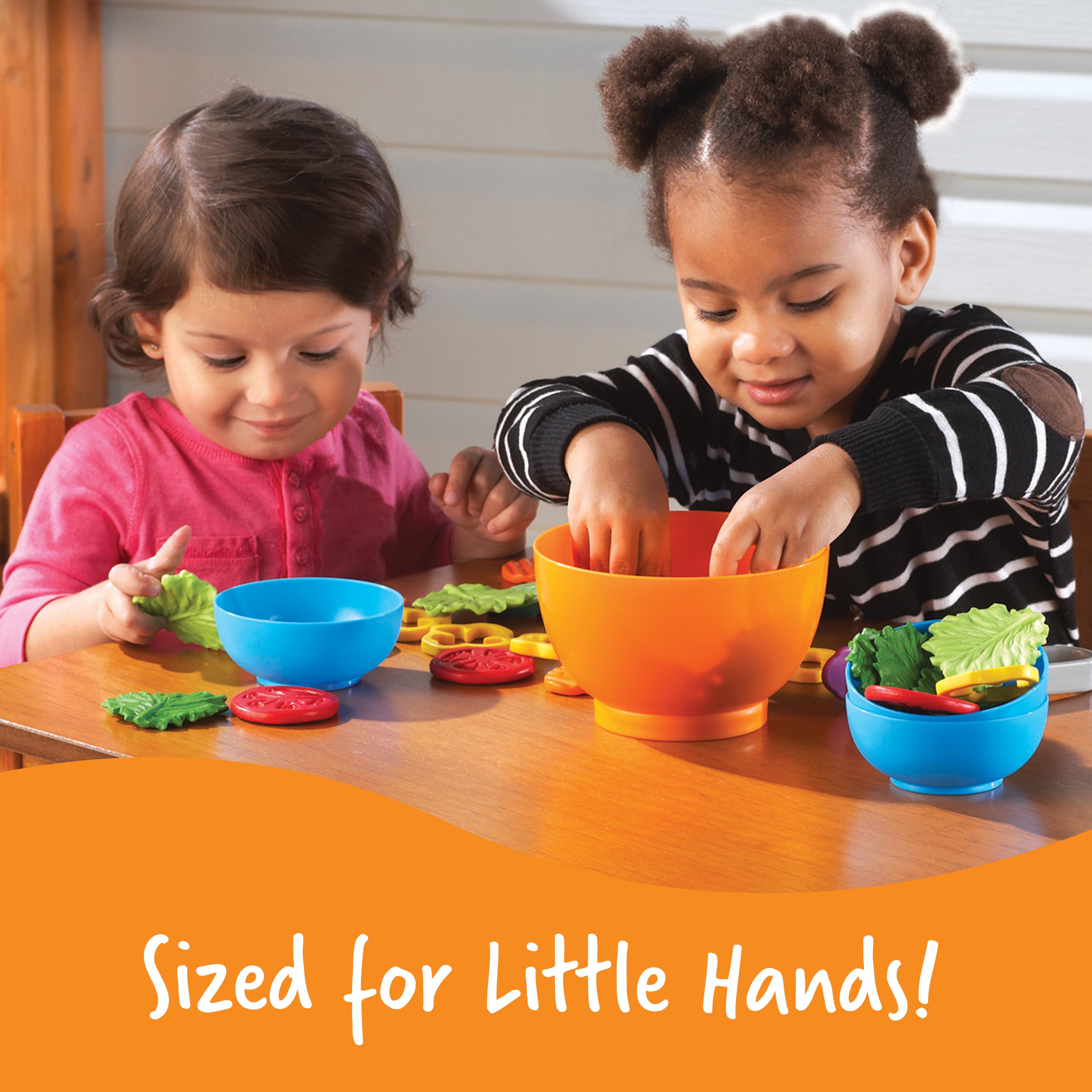 Learning Resources New Sprouts Garden Fresh Salad Set, Pretend Play Food Set for Toddlers, Includes 38 Pieces, Encourages Language and Social Skills, Ages 2+