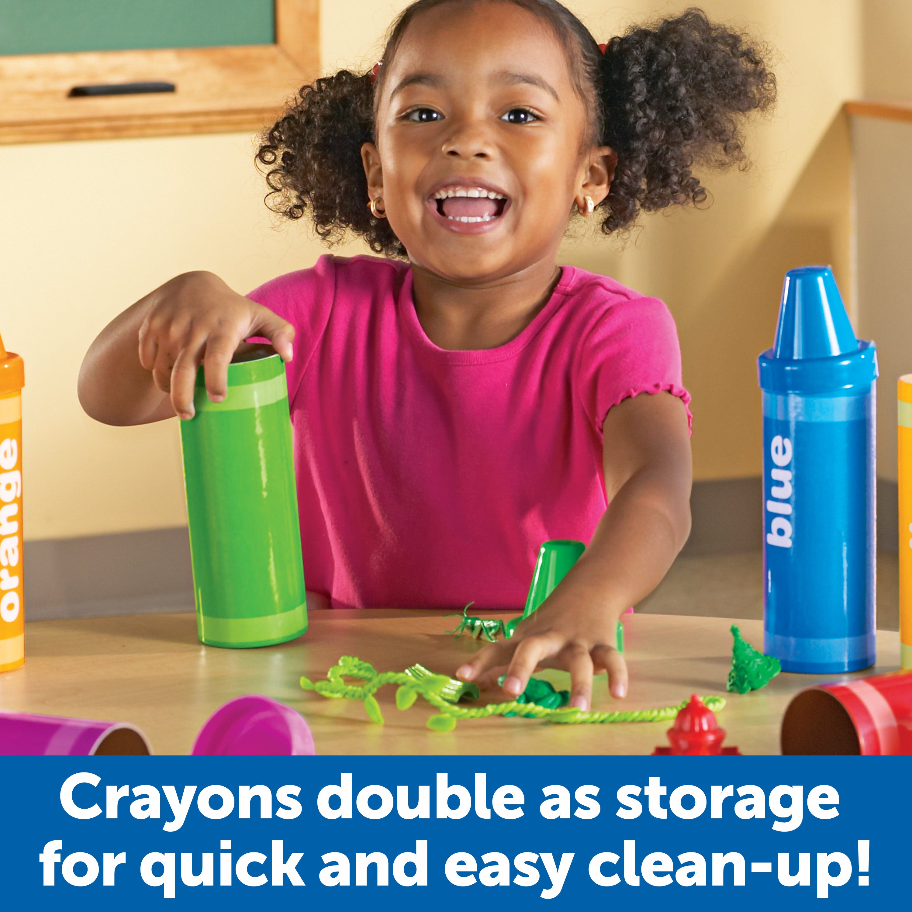 Learning Resources Rainbow Sorting Crayons, 48-Piece Colour Recognition and Sorting Toy, Fun Early Math Activities for Kids Aged 3+