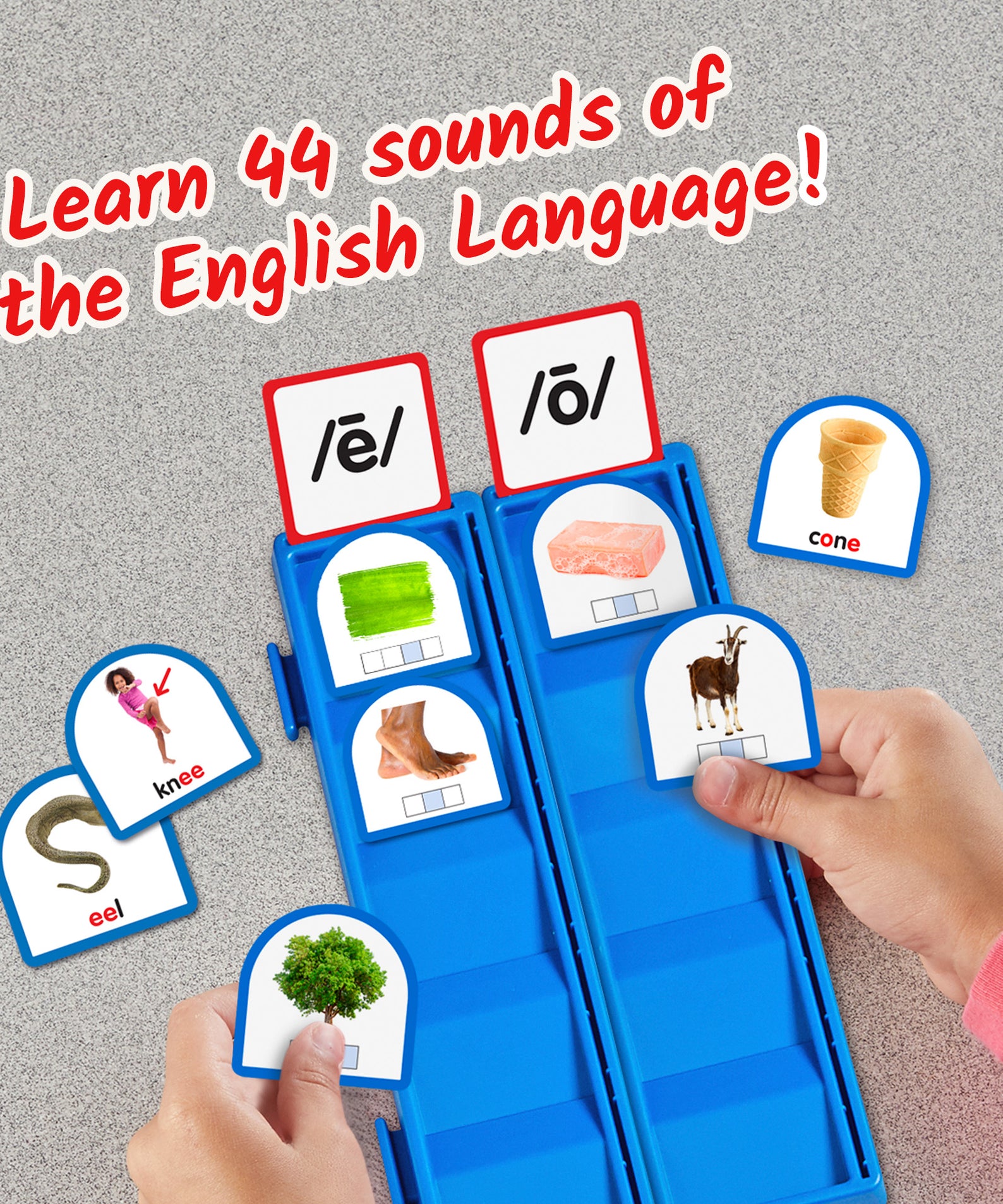 Learning Resources Sort That Sound! Activity Set, Phonemic Awareness & Phonics Flash Cards, Speech Therapy & ESL Resource, Ages 3+