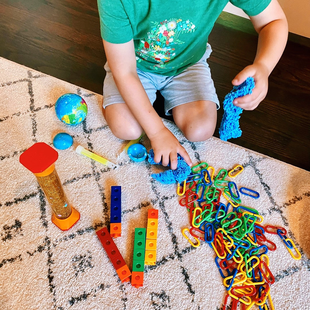 Learning Resources Sensory Fidget Toy Kit, Anxiety Relief and Calming Tools for Kids, Ages 3+