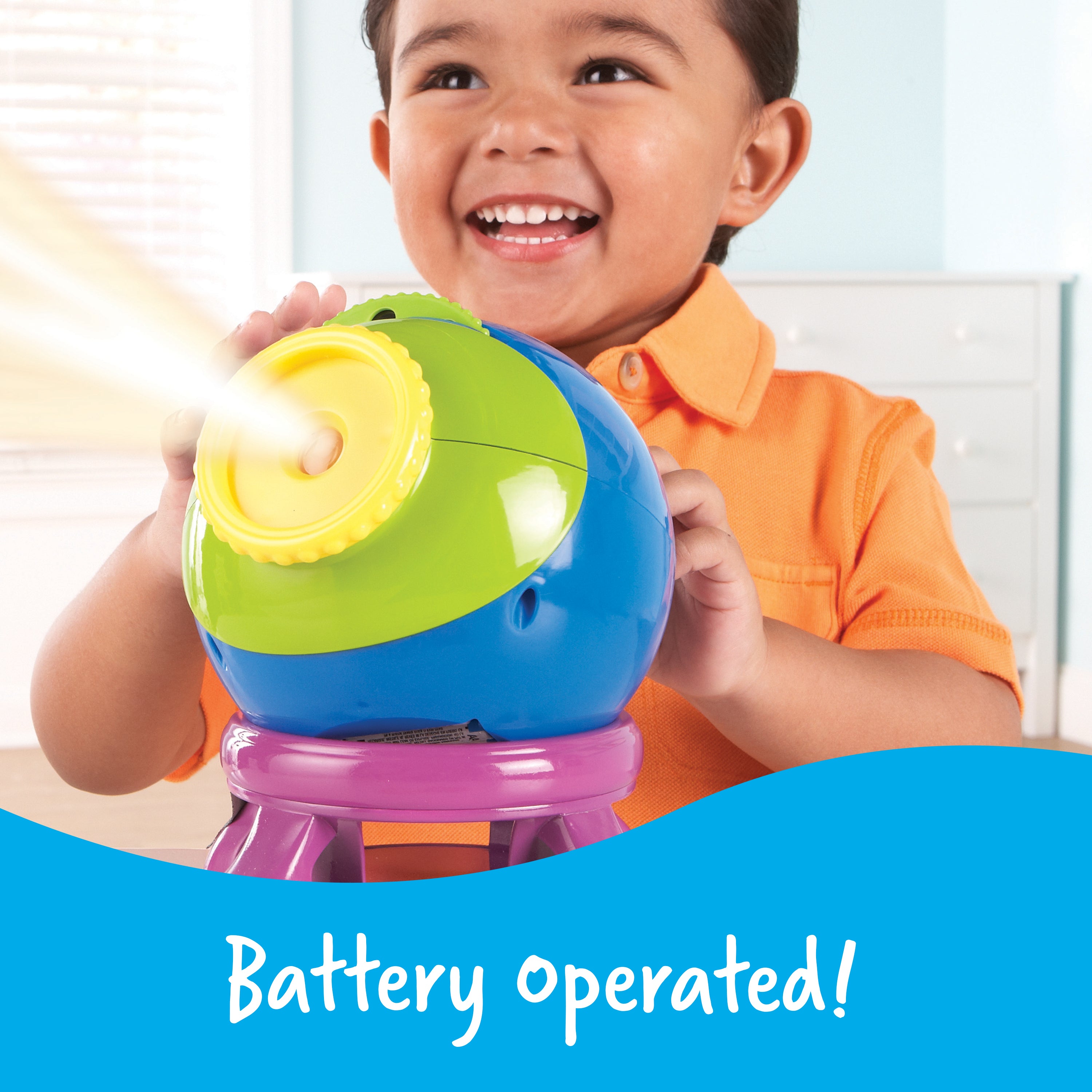 Learning Resources Primary Science Shining Stars Projector, Educational Space Toy with 24 Images and Multilingual Activity Guide, Ages 3 and Up