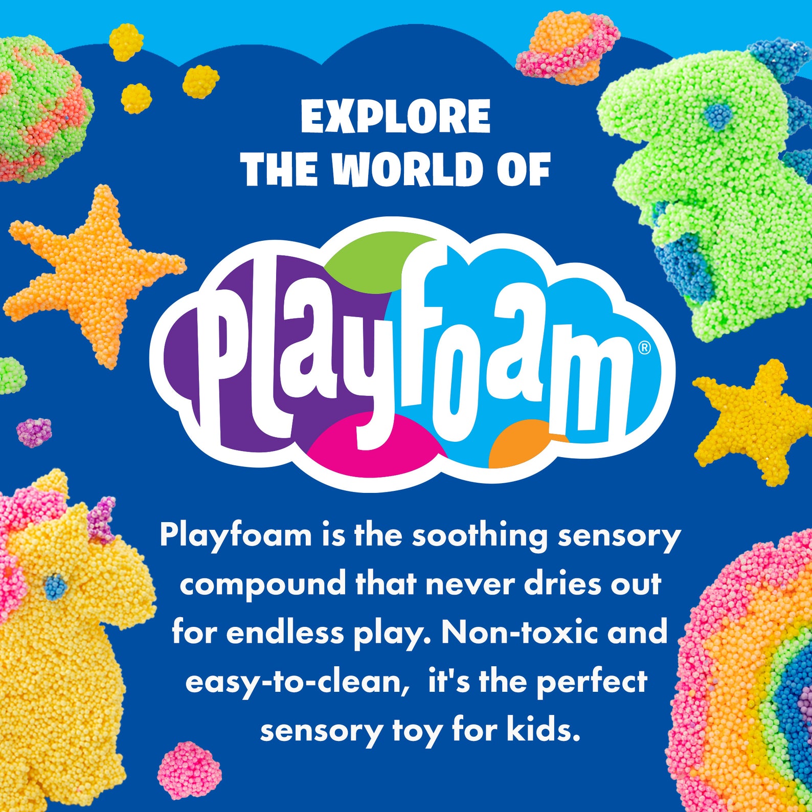 Learning Resources Playfoam Sand Magic Reveal, Sensory Play Sand Set with 4 Colours, 11 Tools & Design Station, Creative & Fine Motor Fun for Kids, Never Dries Out, Ages 3+